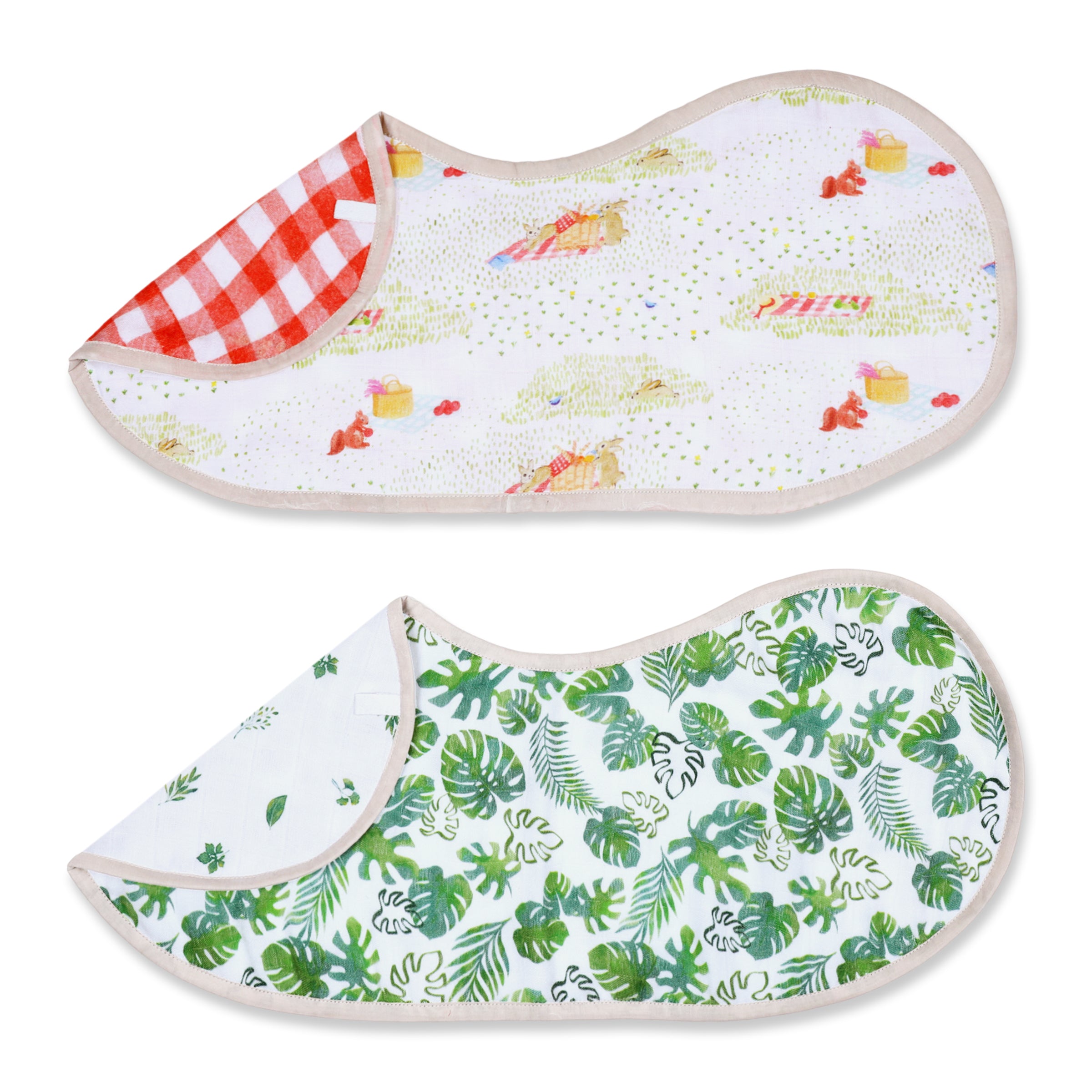 Bamboo Muslin Burp Cloth & Bib - Pack of 2 – Picnic Party
