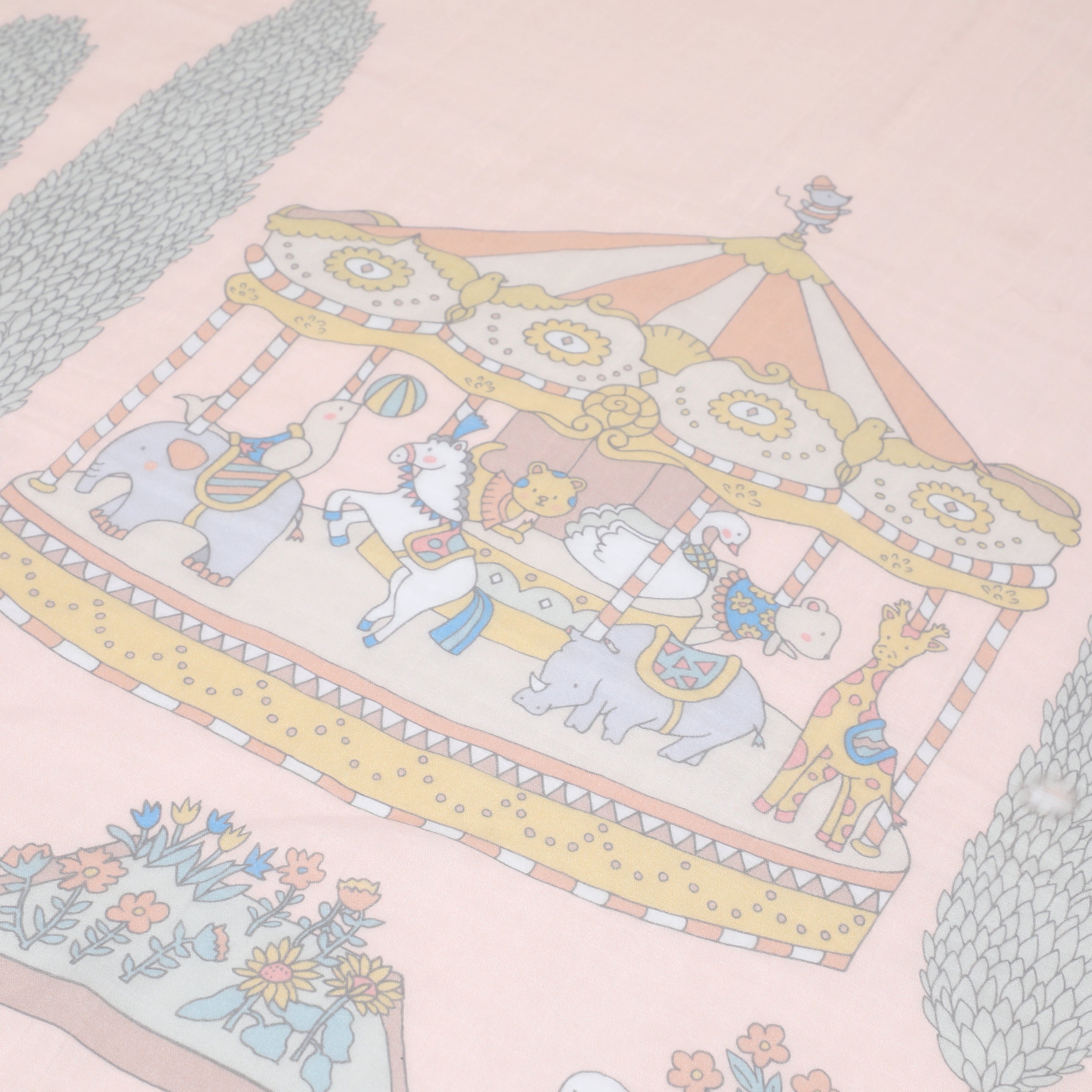 Swaddle & Burp Cloth Bib - Carnival Pink