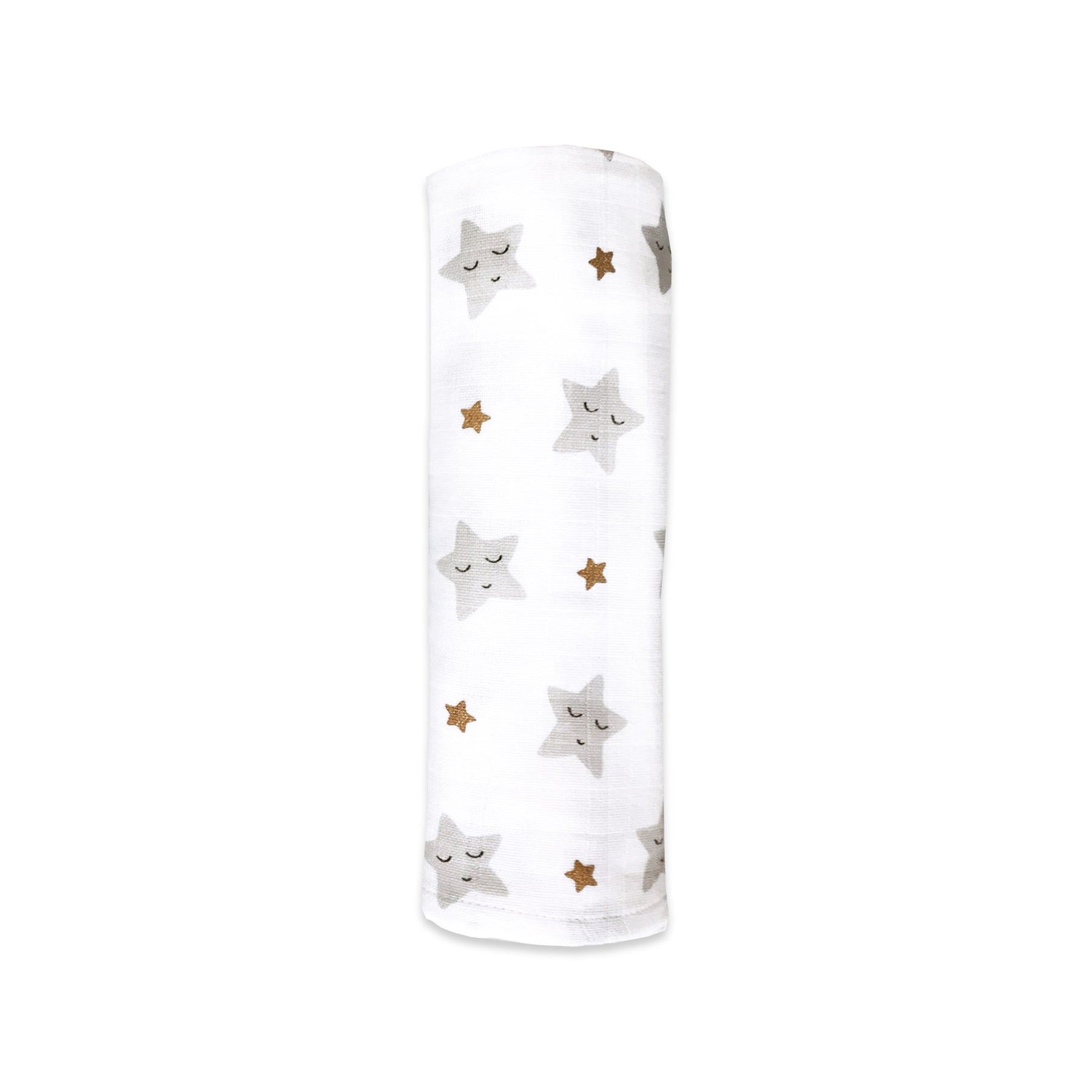 Swaddle & Burp Cloth Bib - Starry Night | Metallic