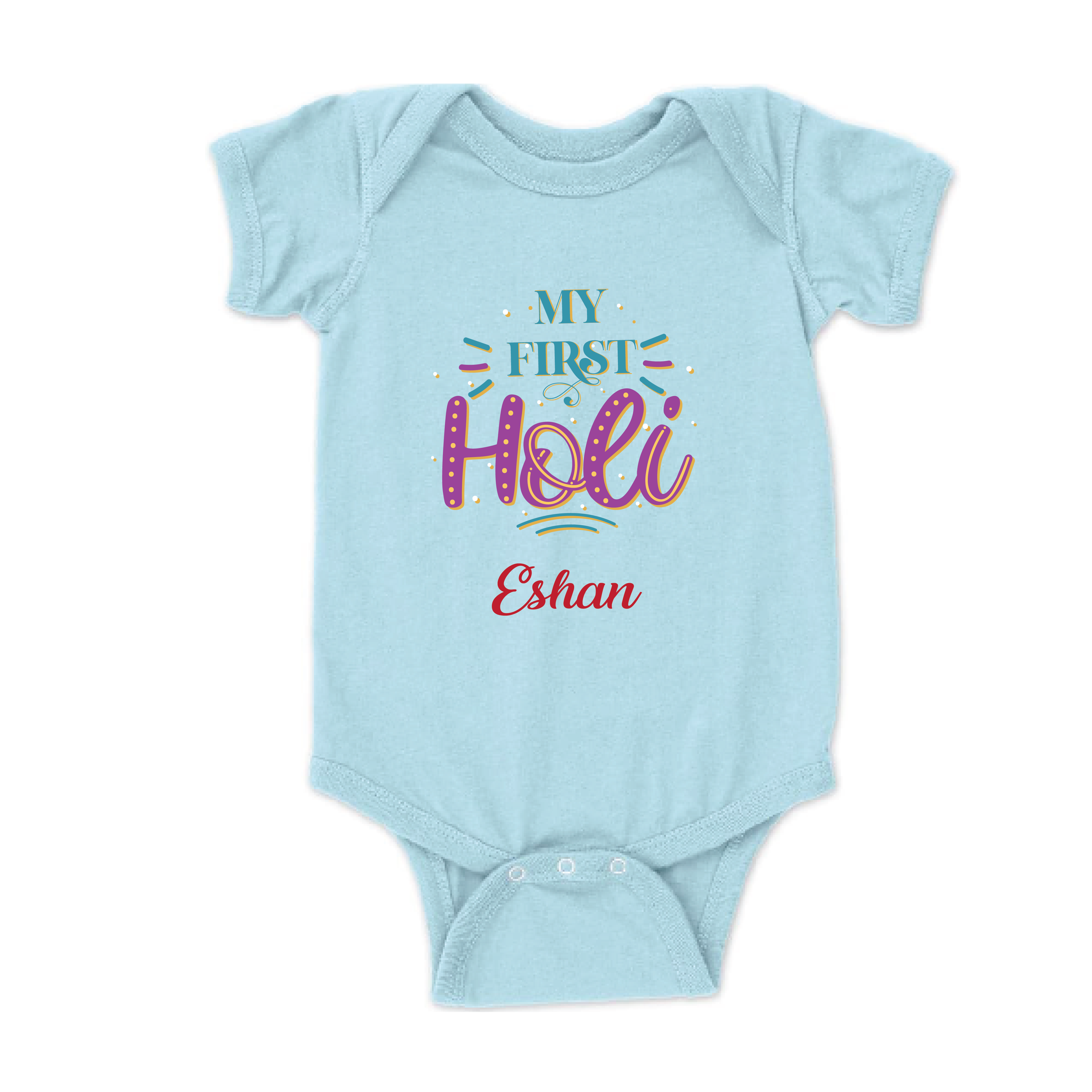 My First Holi Romper - Festival Bloom