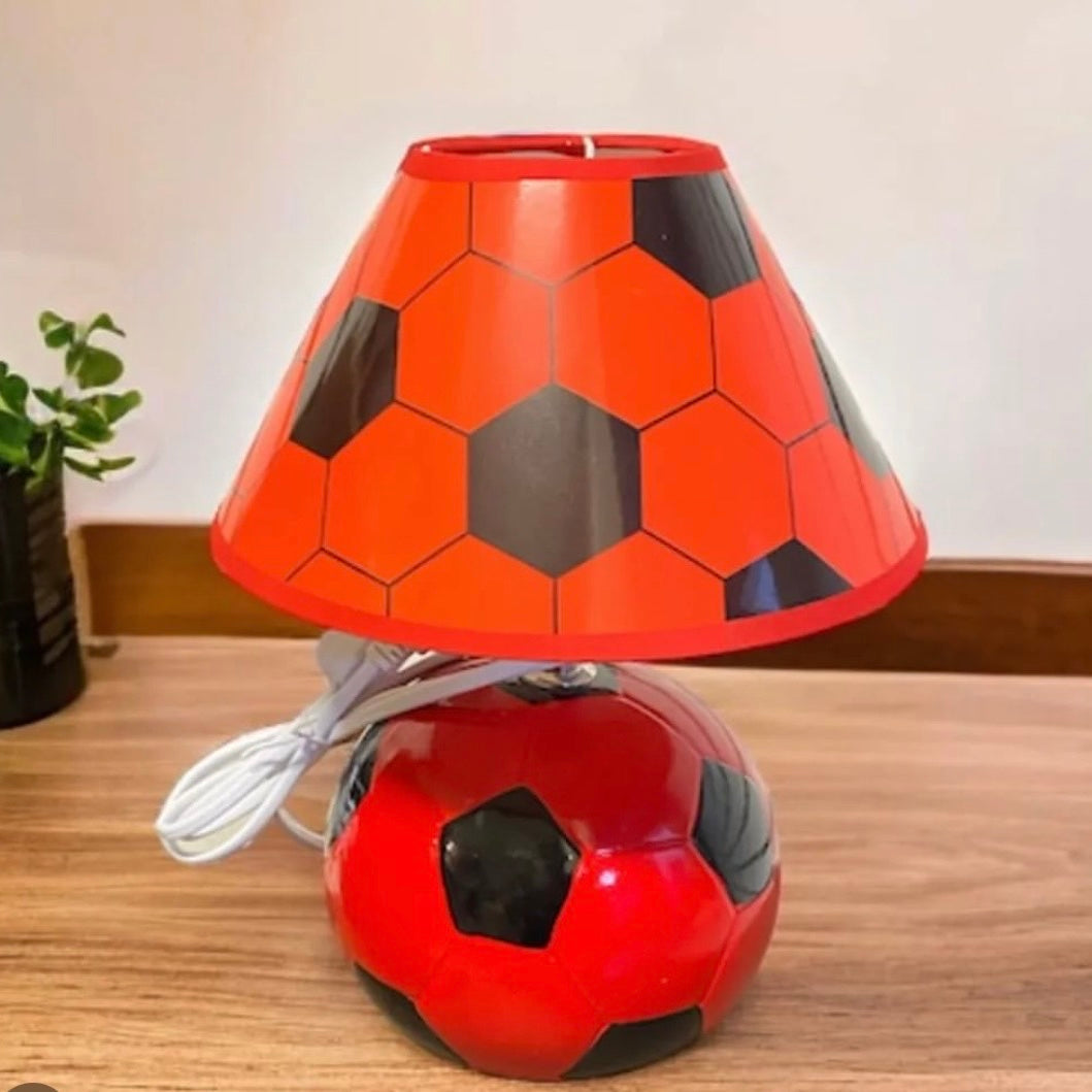 Football Fun (Red & Black) - Night Lamp