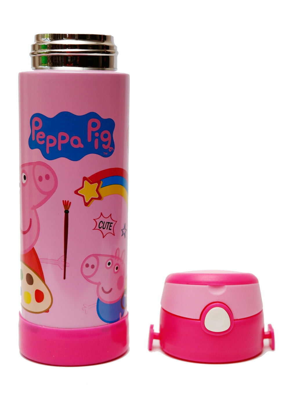 Stainless Steel Peppa Pig Kids Sipper Bottle Pp516 - 500 Ml