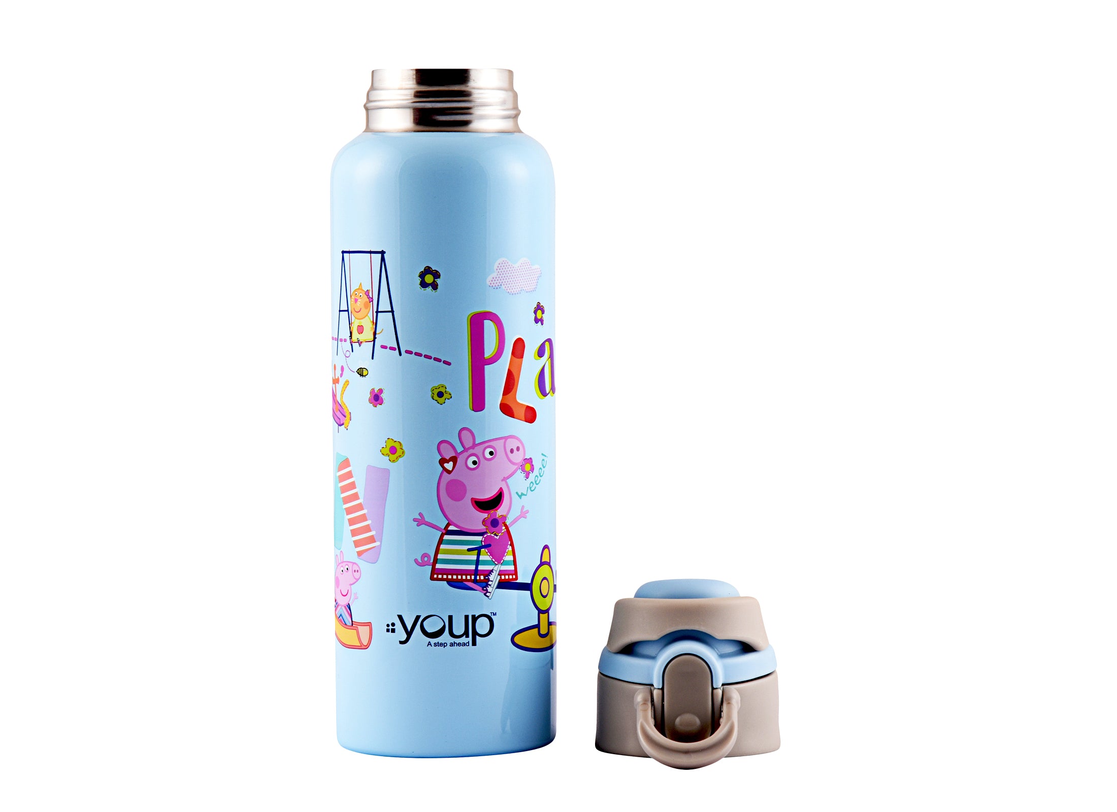 Stainless Steel Peppa Pig Kids Water Bottle Lyra - 600 Ml