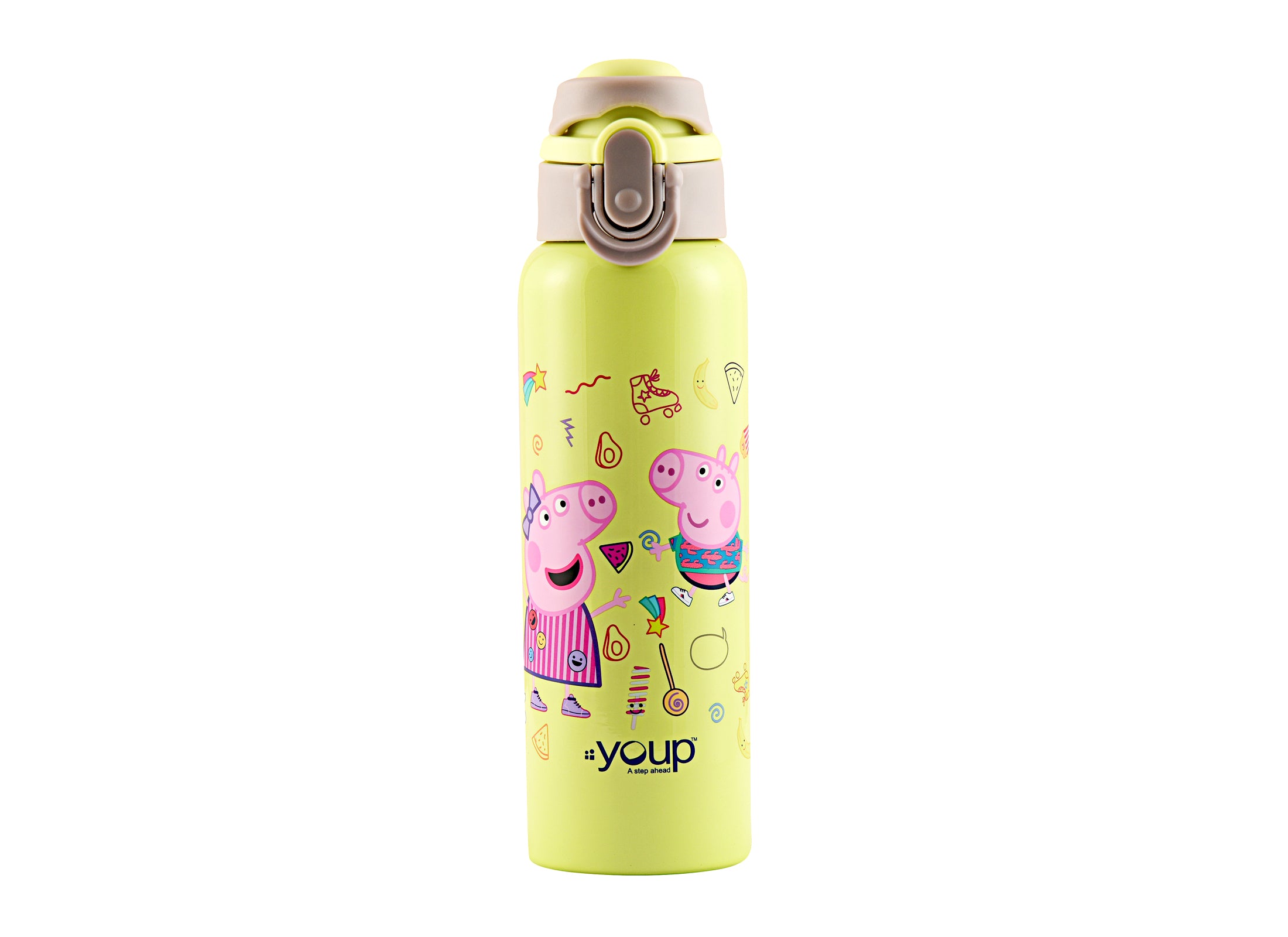 Stainless Steel Peppa Pig Kids Water Bottle Lyra - 600 Ml