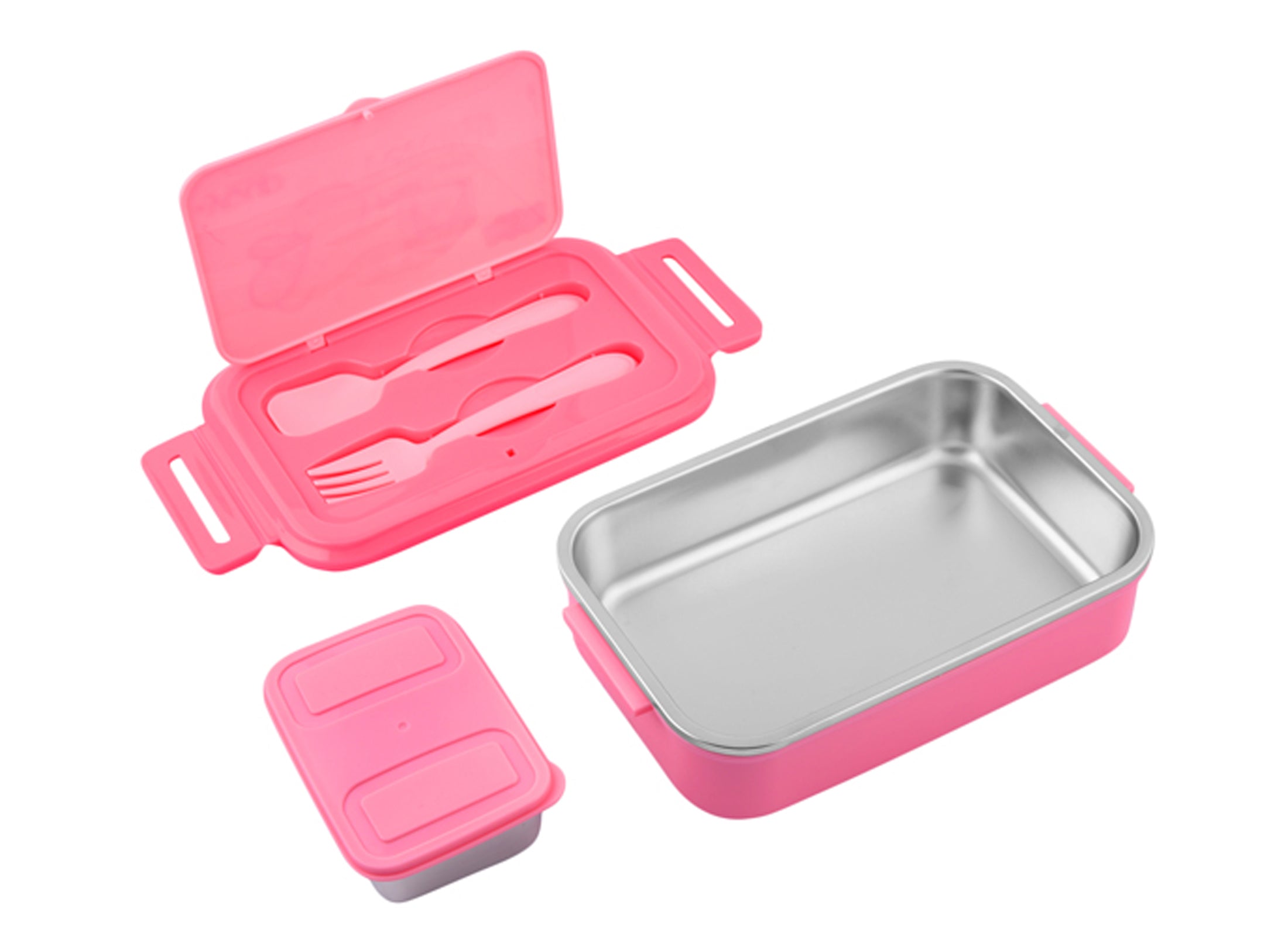 Stainless Steel Insulated Kids Peppa Pig Lunch Box With Fork & Spoon Lunch Break-850 Ml