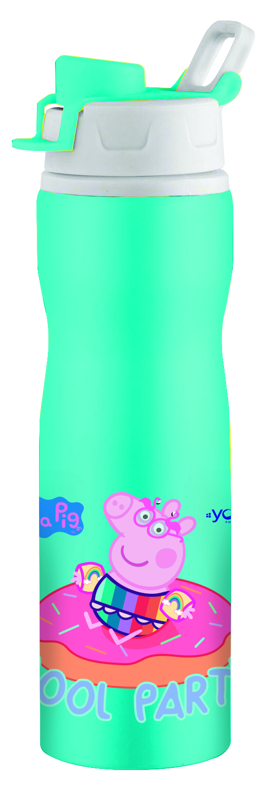 Stainless Steel Peppa Pig Kids Water Bottle Oscar - 750 Ml