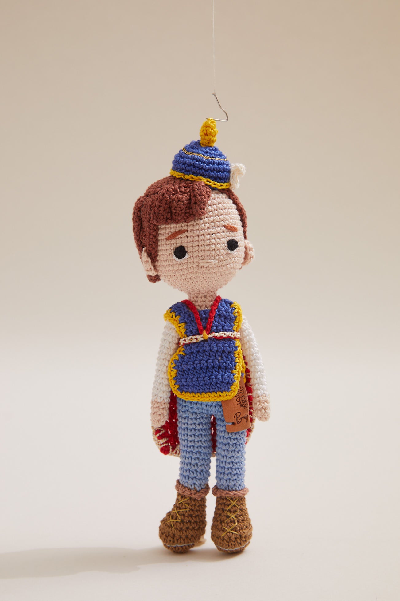 Handmade Crochet Prince Doll – Busy Knots Plush Toy Totdot India