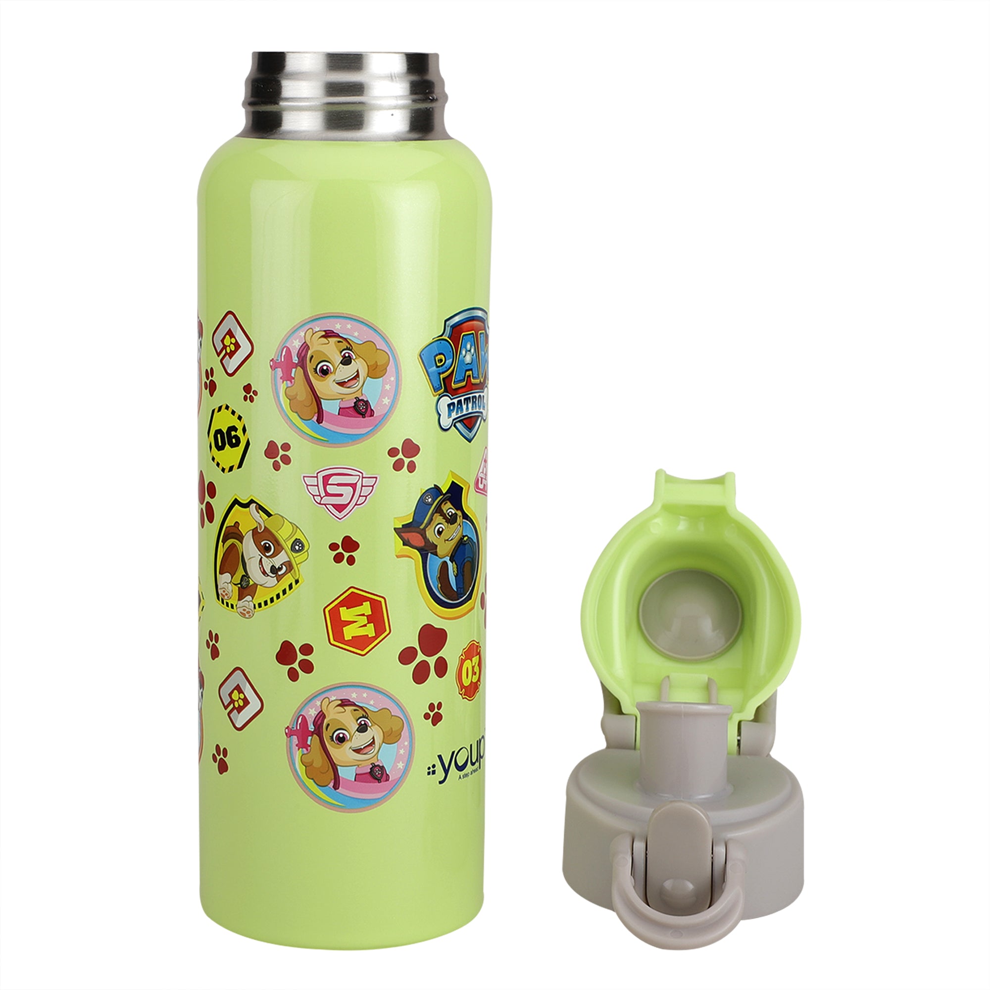 Stainless Steel Paw Patrol Kids Insulated Water Bottle Tiktok - 600 Ml