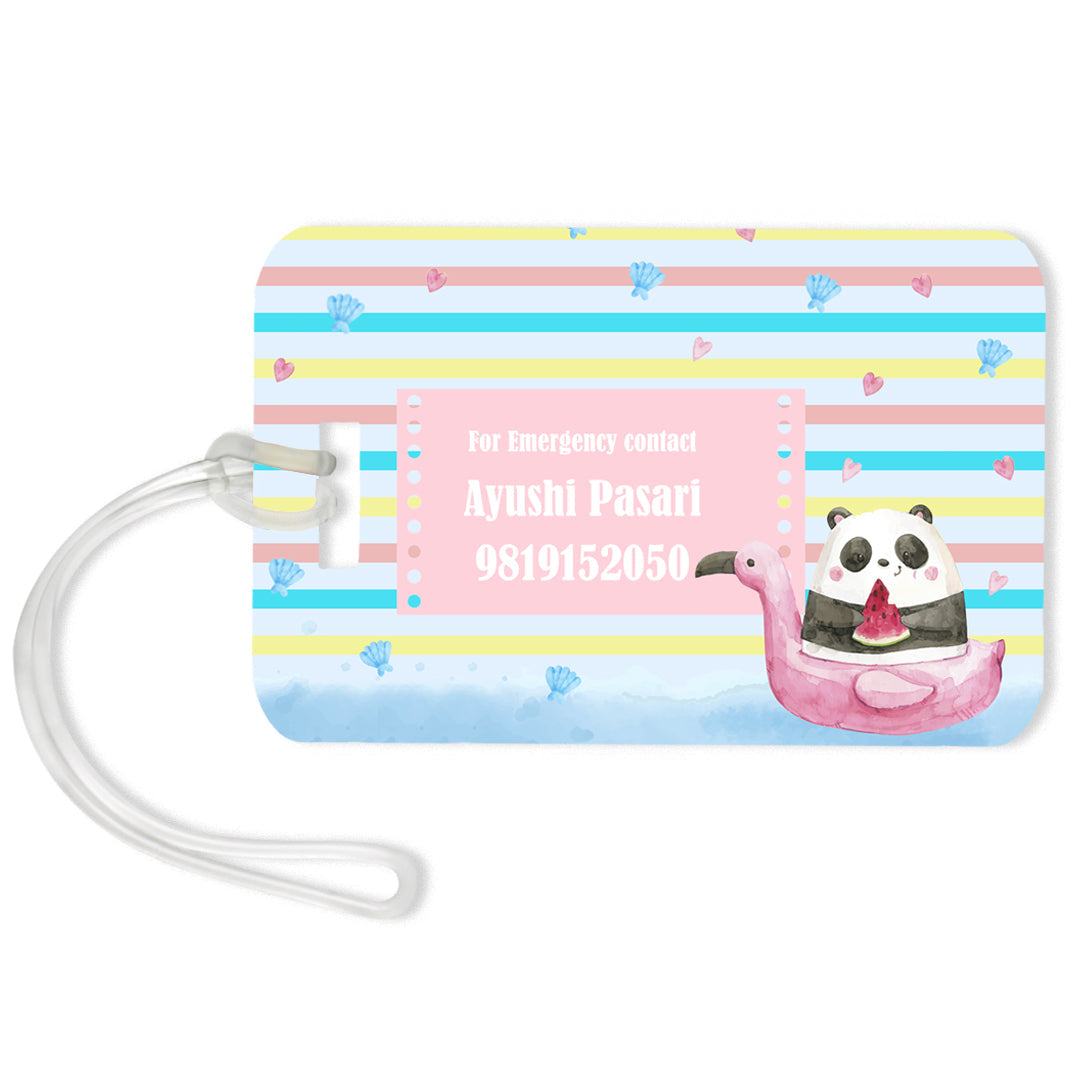 Panda Luggage Tag