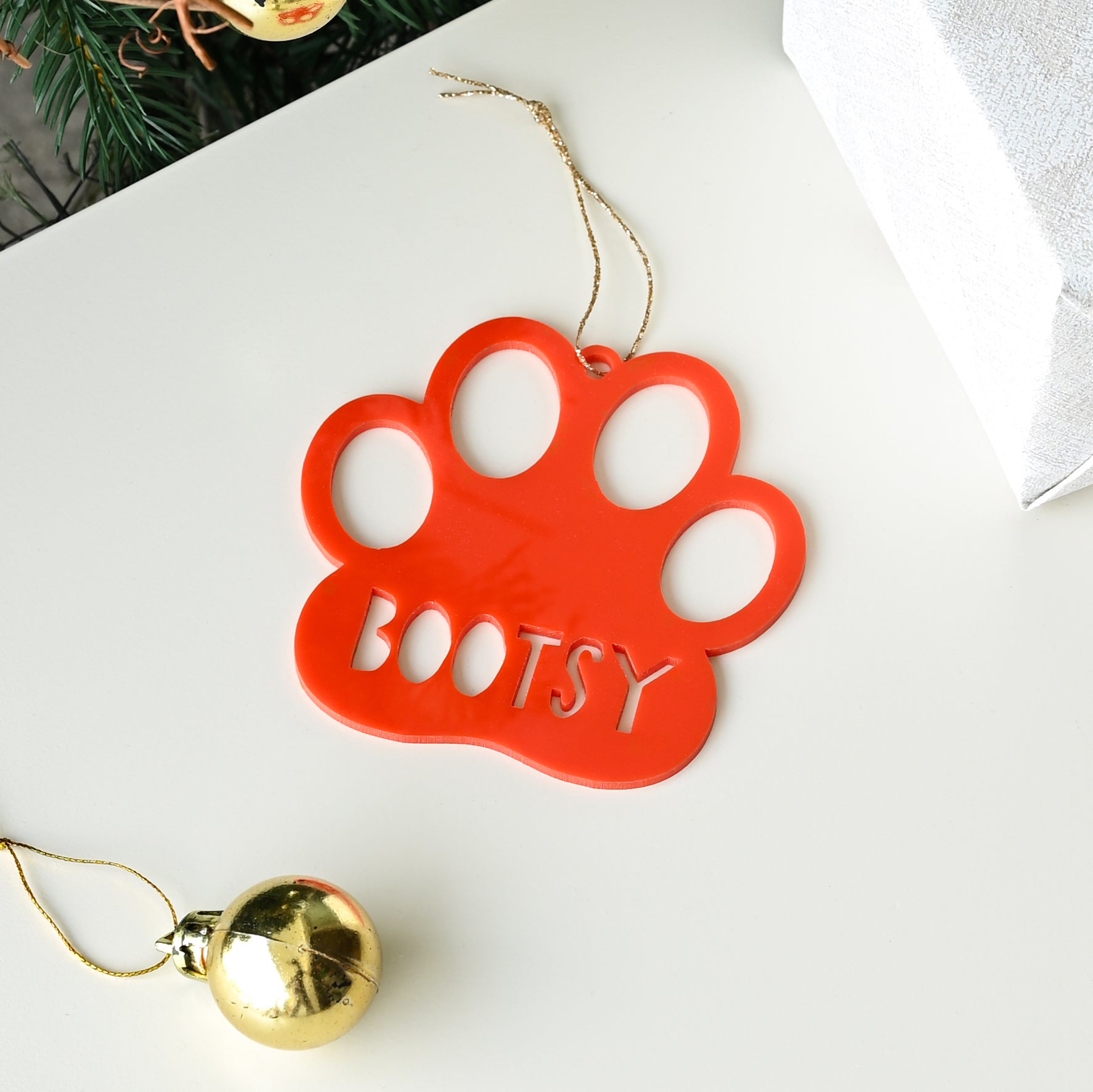 Xmas Shape Ornament - Paw