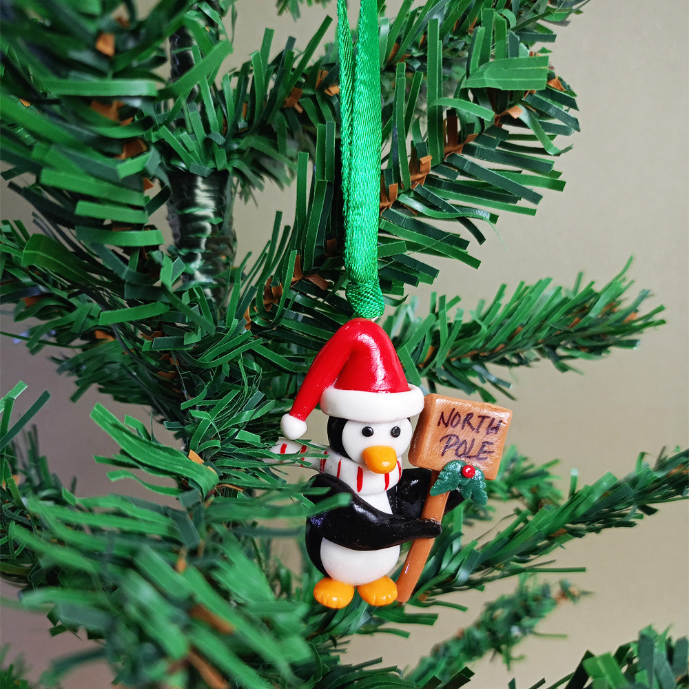 Penguin & Christmas Tree - Christmas Ornaments