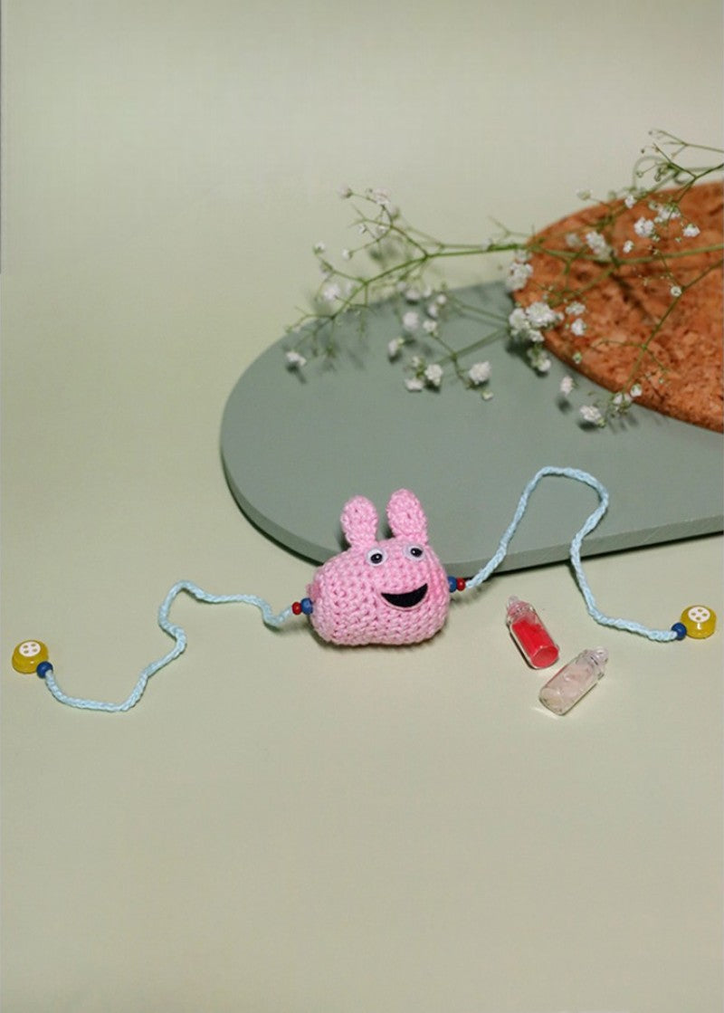 Peppa Pig handmade crochet rakhi by Haute By Hand – Raksha Bandhan gift for kids