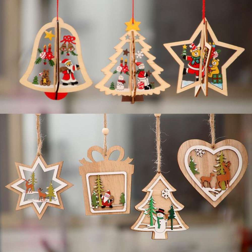 Hand Painted Wooden Ornaments