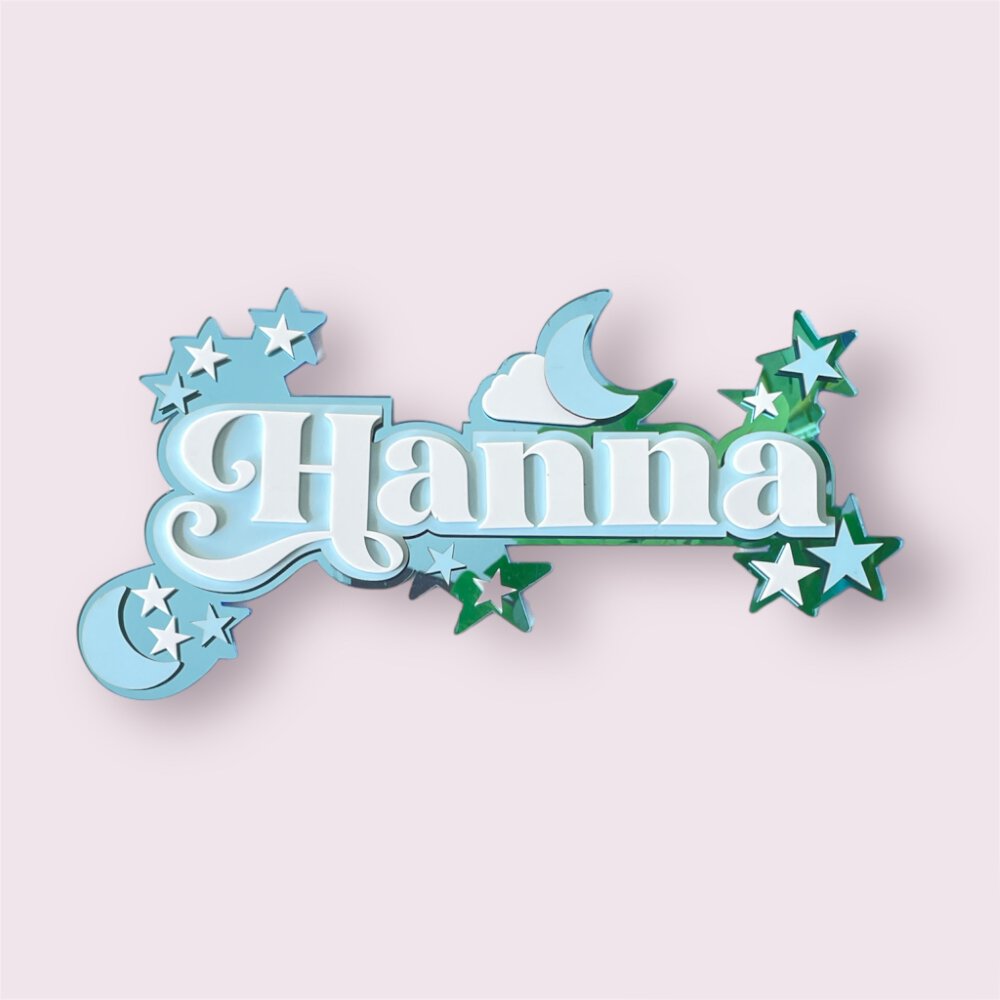 Moon Magic - 3 Layer Name Plaque