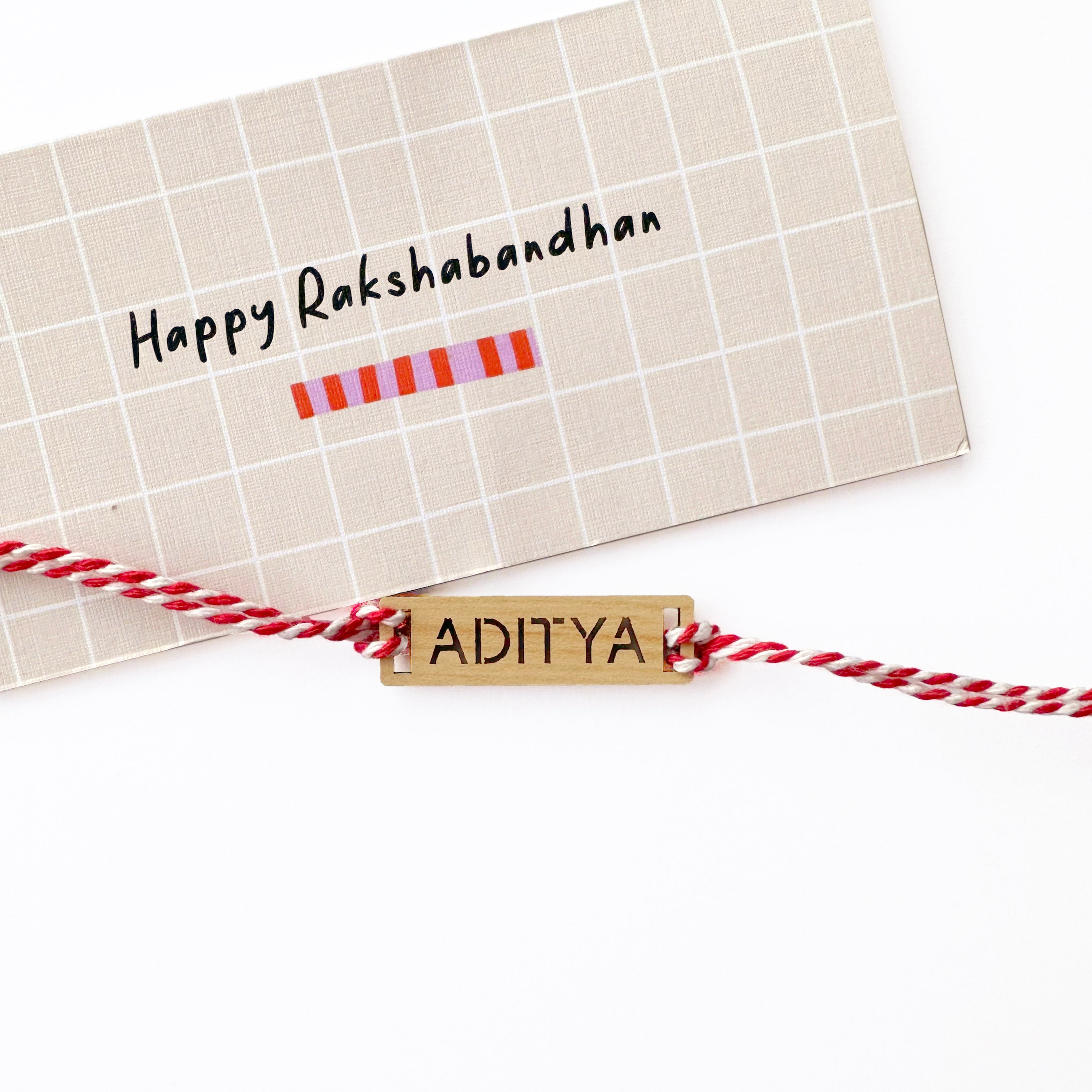 Personalised name plaque rakhi for kids – Totdot