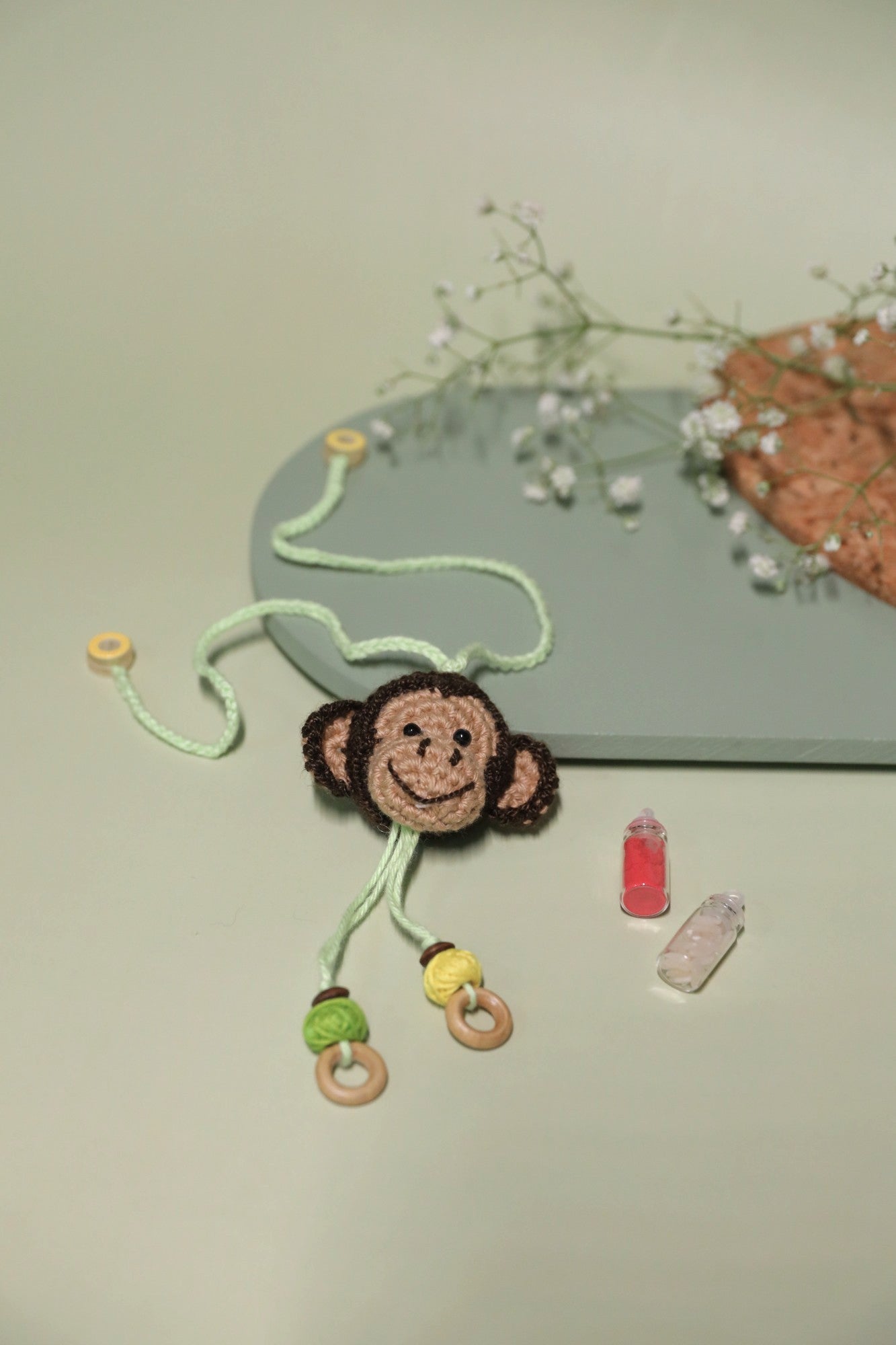 Playful Monkey handmade crochet rakhi by Haute By Hand – Raksha Bandhan gift India