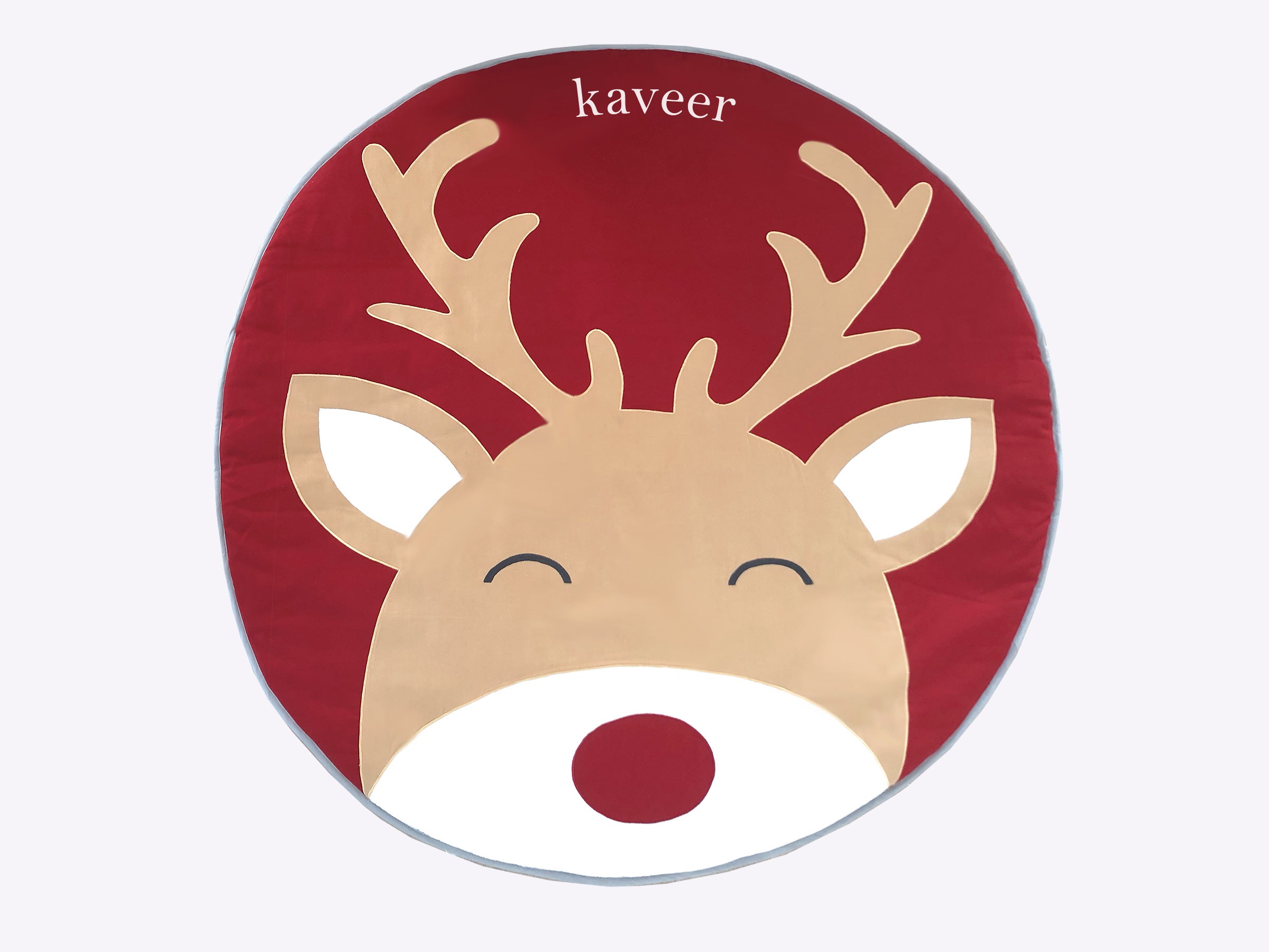 Indoor/Outdoor Quilted Playmat – Reindeer
