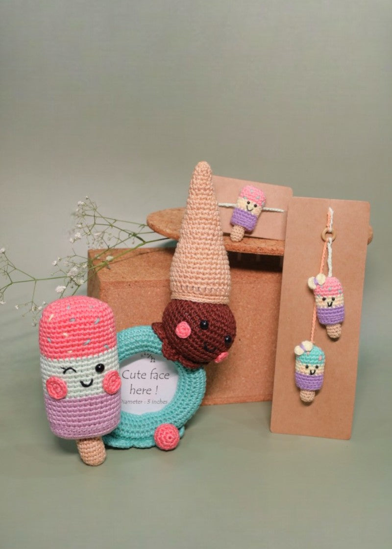 Popsicle Love handmade crochet rakhi by Haute By Hand – Raksha Bandhan gift India