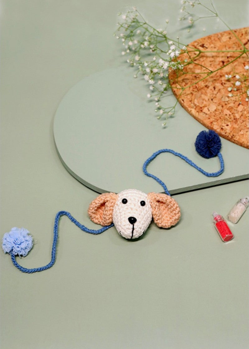 Puppy Love handmade crochet rakhi by Haute By Hand – Raksha Bandhan gift India