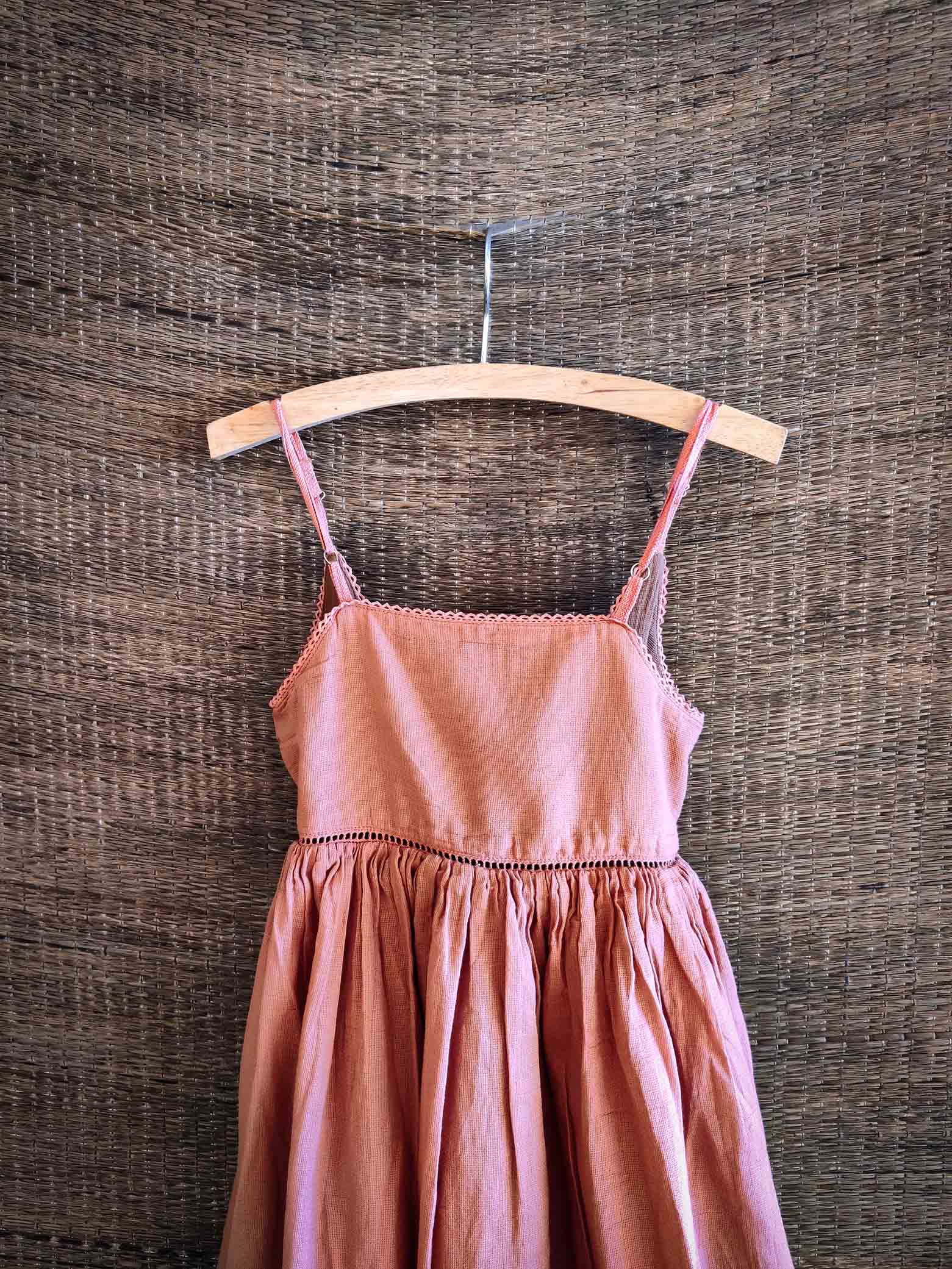 Reversible wrap Dress | Blush Pink - Mud - Totdot