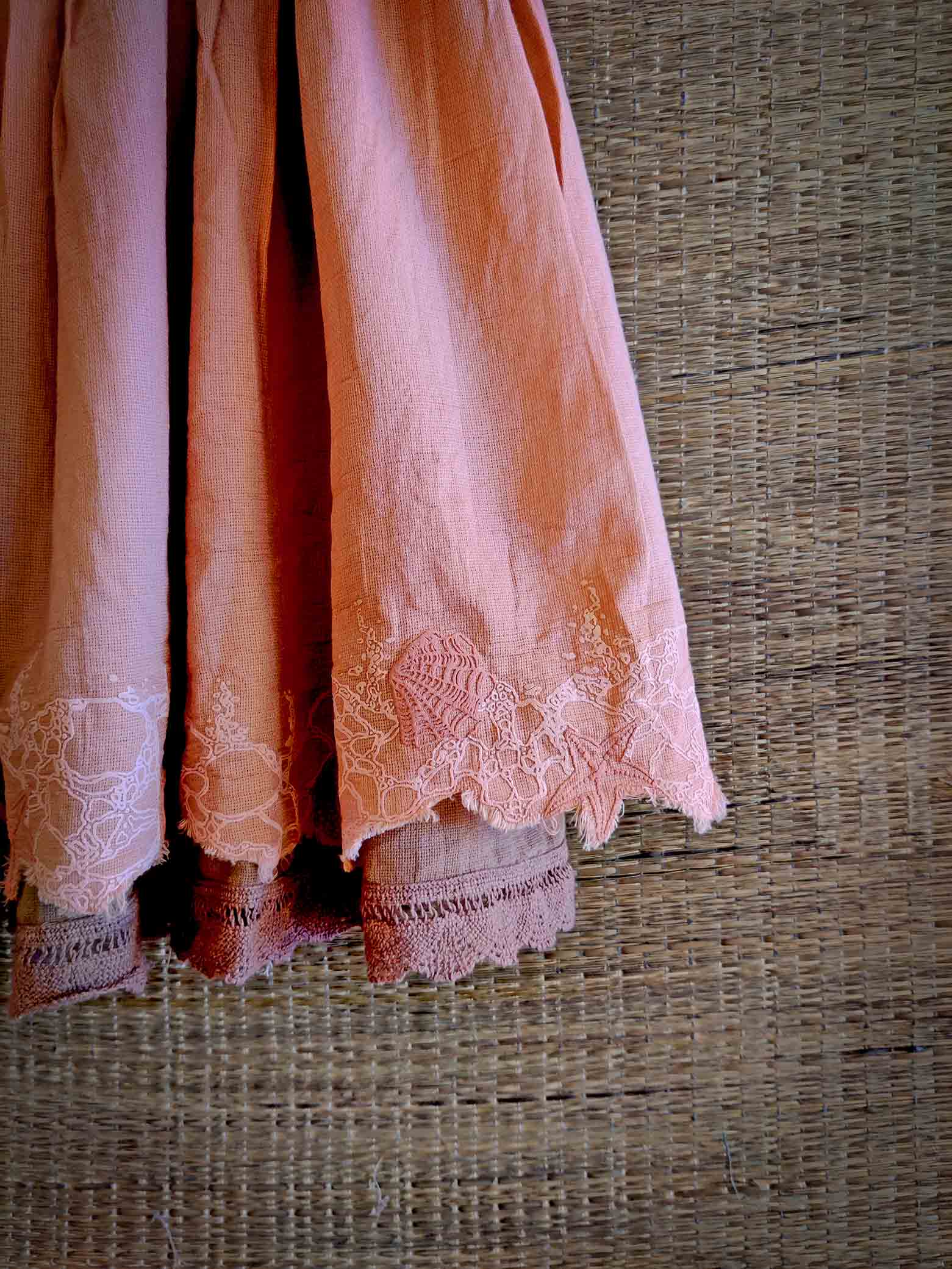 Reversible wrap Dress | Blush Pink - Mud - Totdot