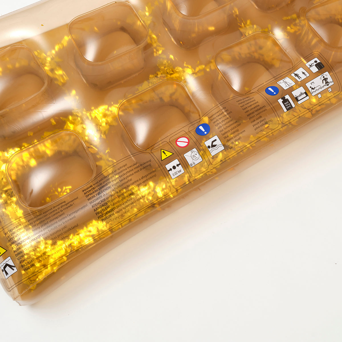 PVC Retro Lie-On Disco Gold - Totdot