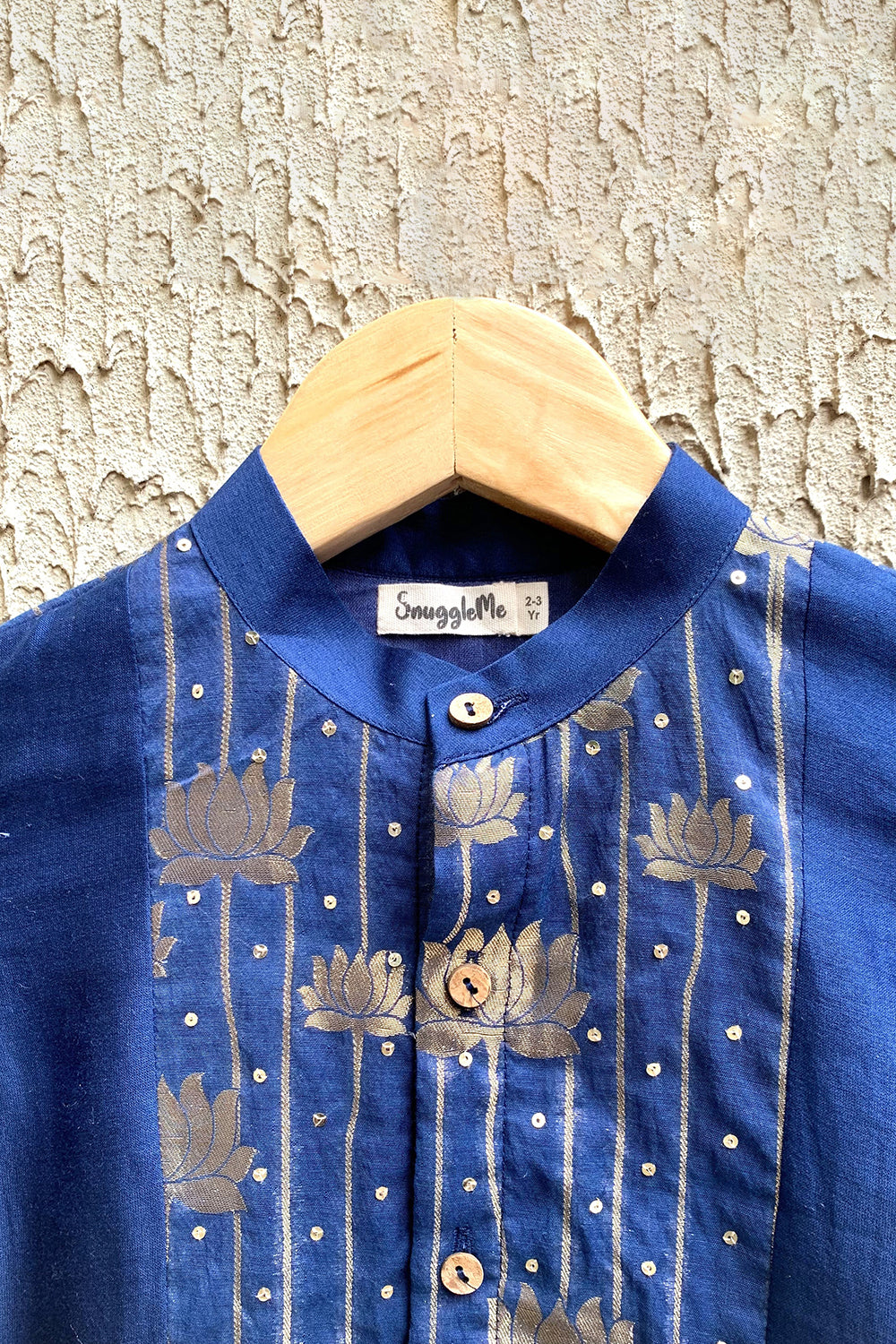 Lotus Zari Front Open Kurta Set