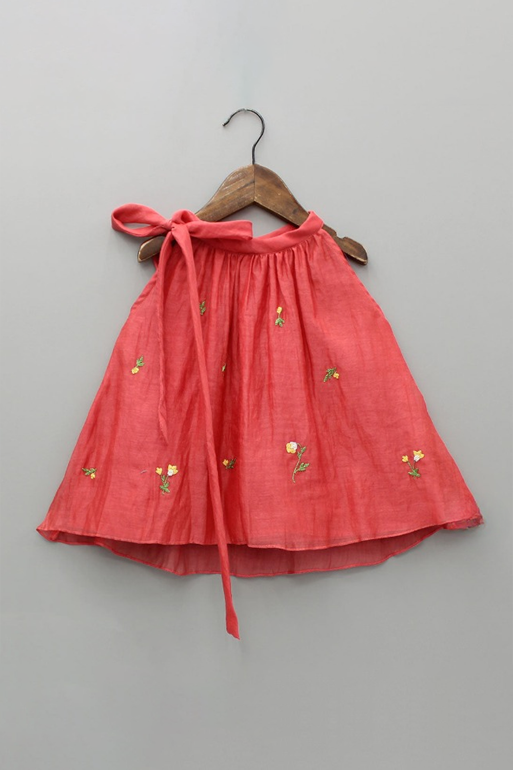 Hand Embroidered Kurta Palazzo Set - Red
