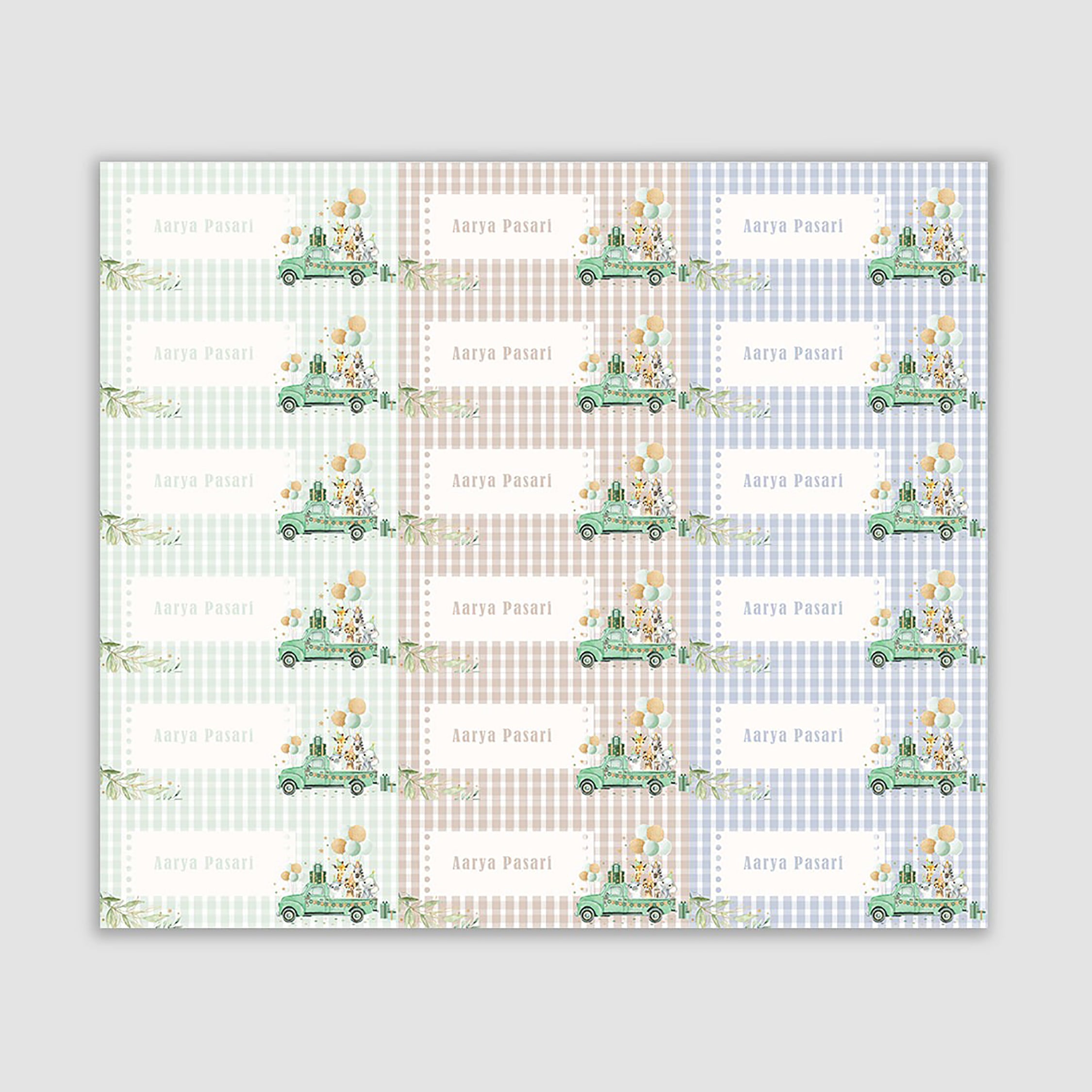 Safari Fun Waterproof Sticker