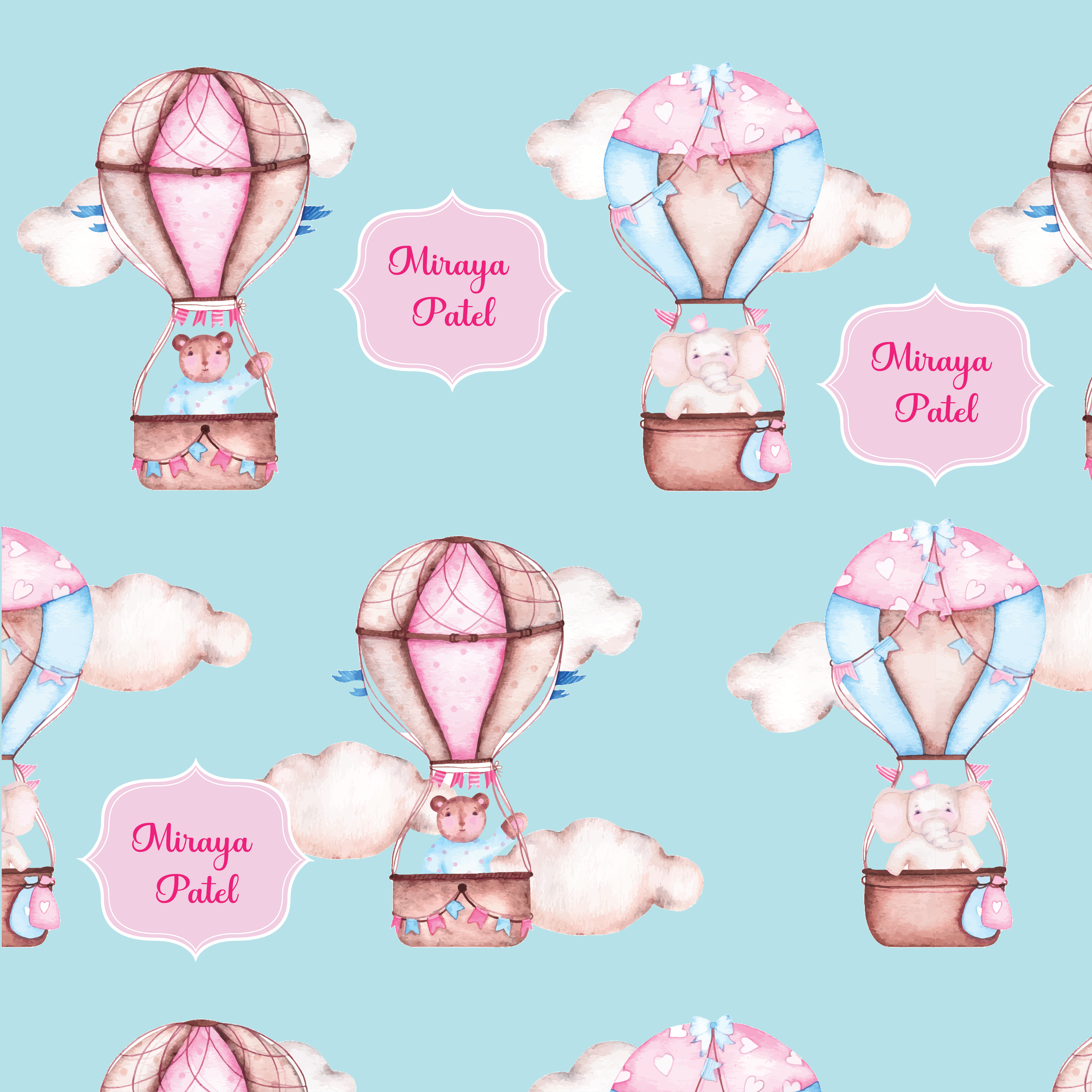 Gift Wrapping Paper -Sky High