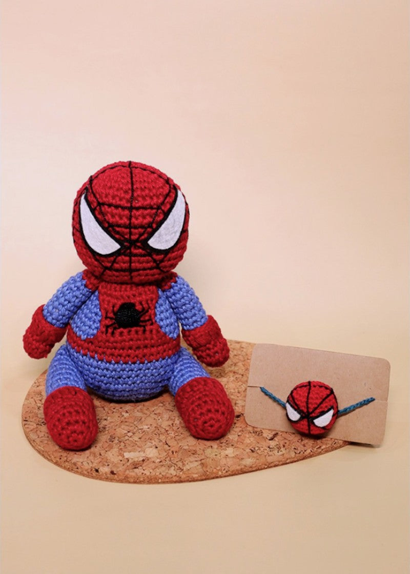Spider-Man handmade crochet rakhi by Haute By Hand – superhero Raksha Bandhan gift