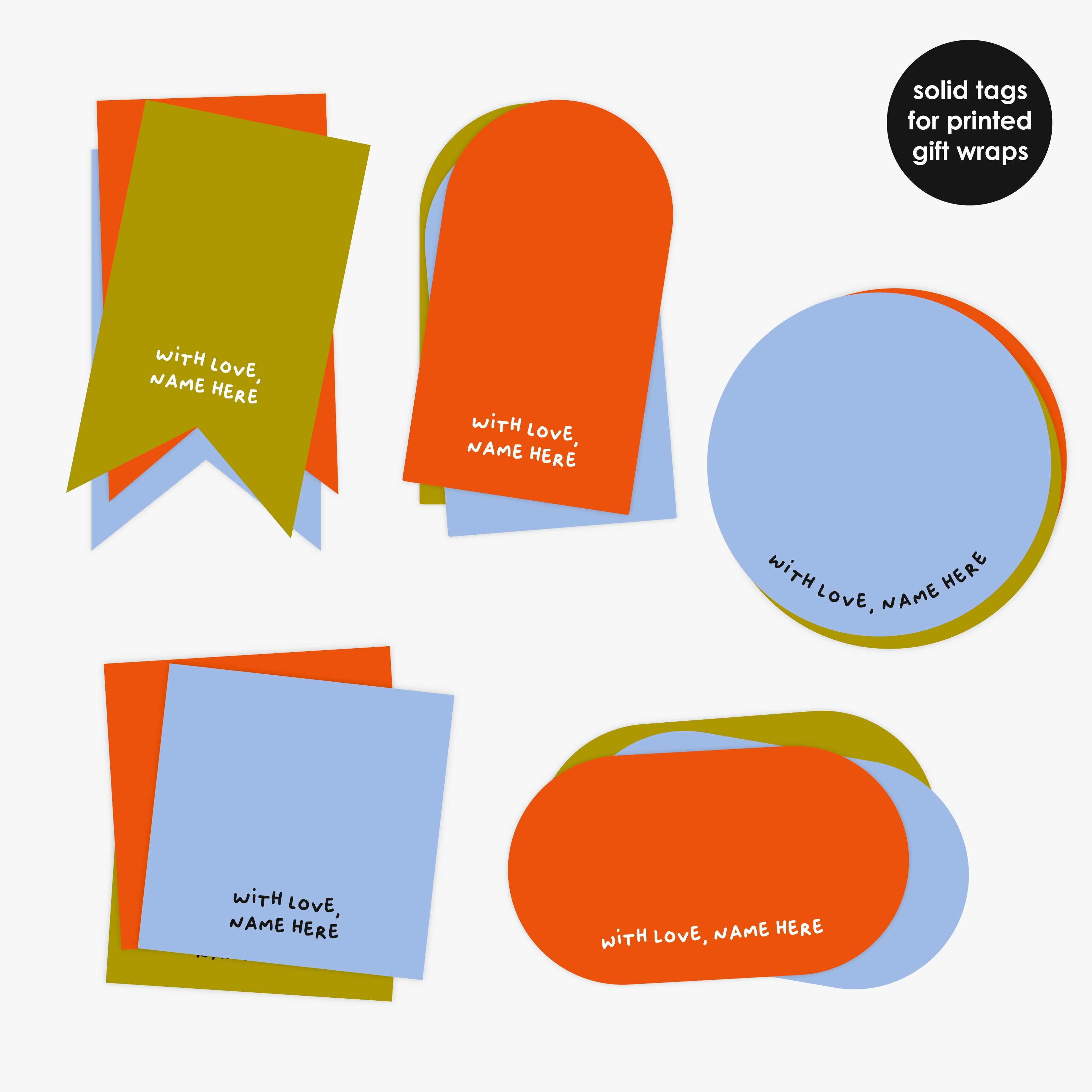 Stick On Tags - Christmas