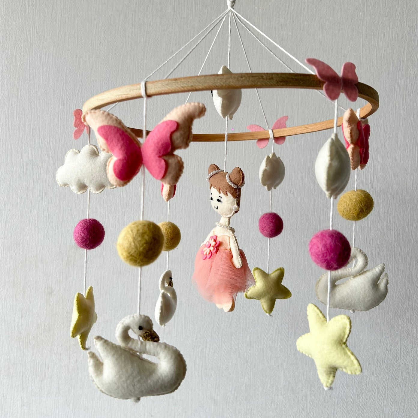 Swan and Fairy Flutter - Cot / Crib Mobile