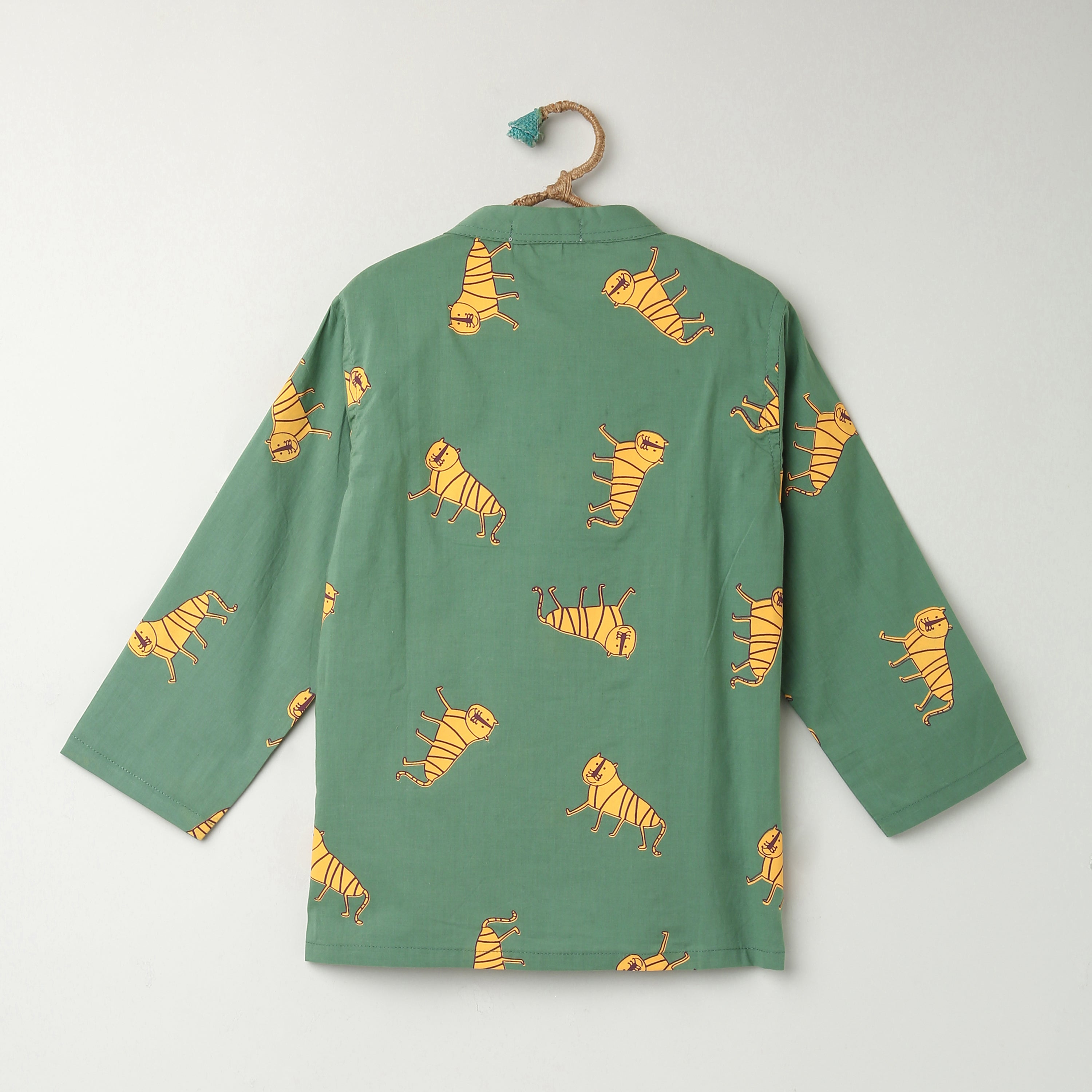 An Ambush of Tigers Chinese Collar Gender Neutral Shirt