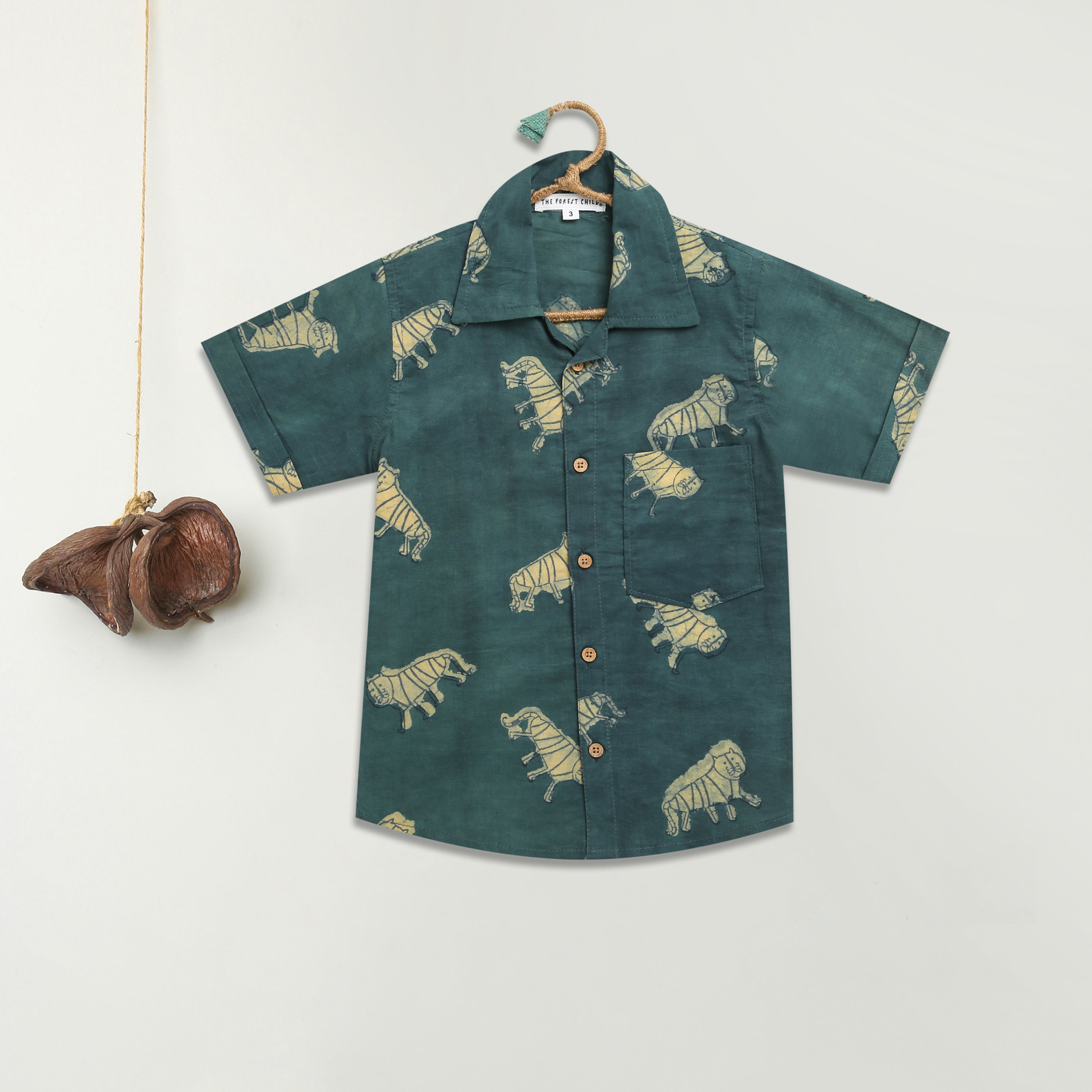 An Ambush of Tigers Naturally Dyed Shirt