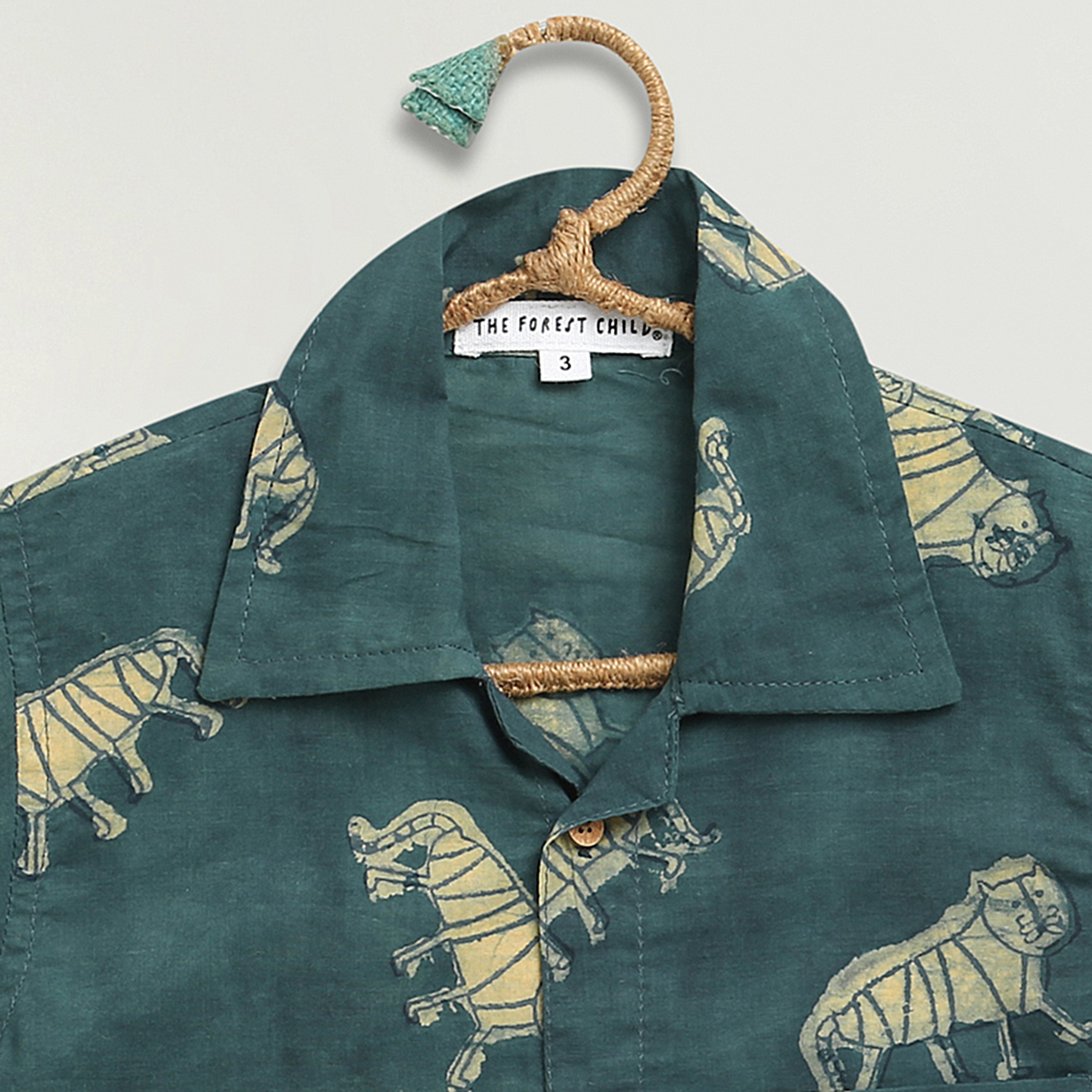 An Ambush of Tigers Naturally Dyed Shirt