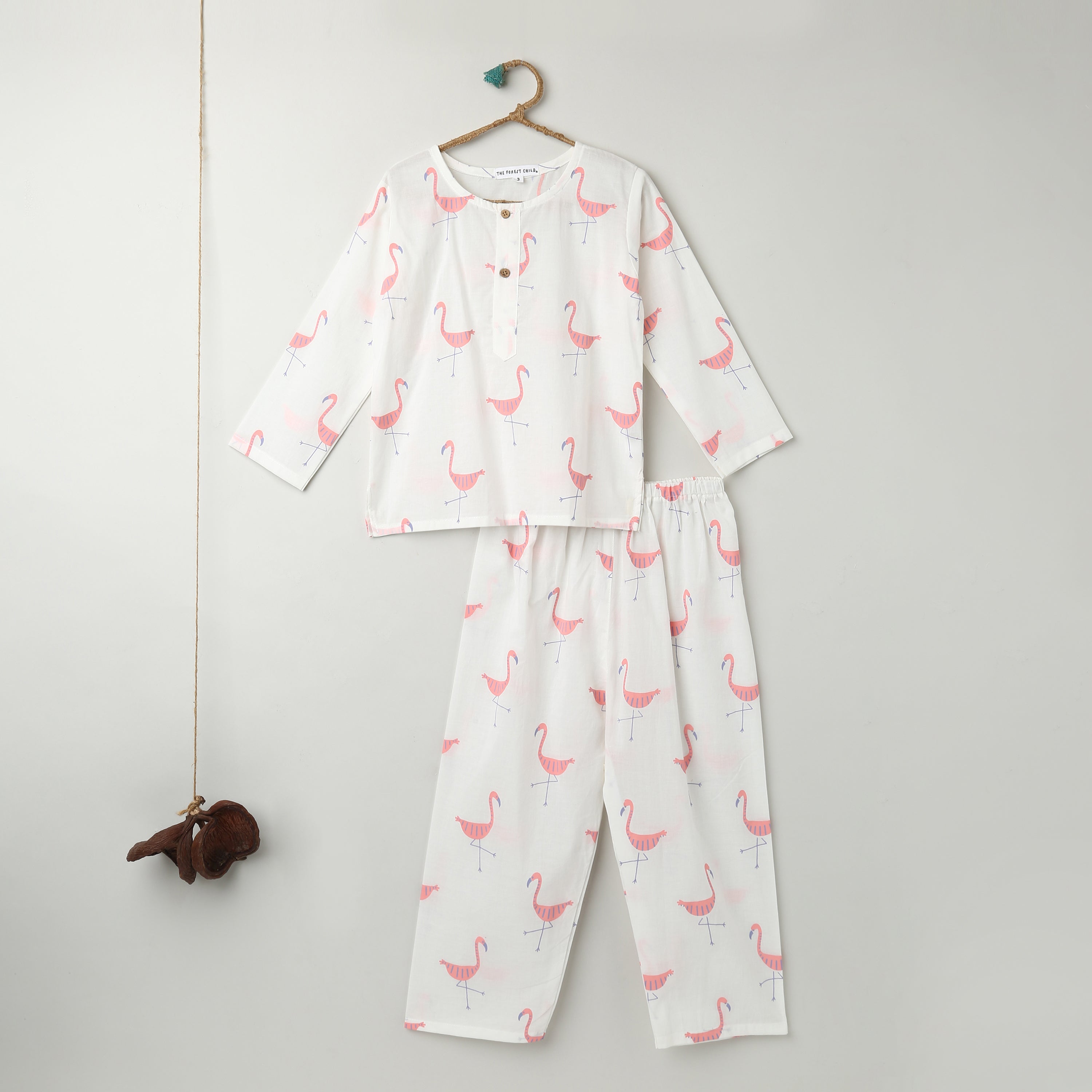A Flamboyance of Flamingos' Kurta Pyjama Set