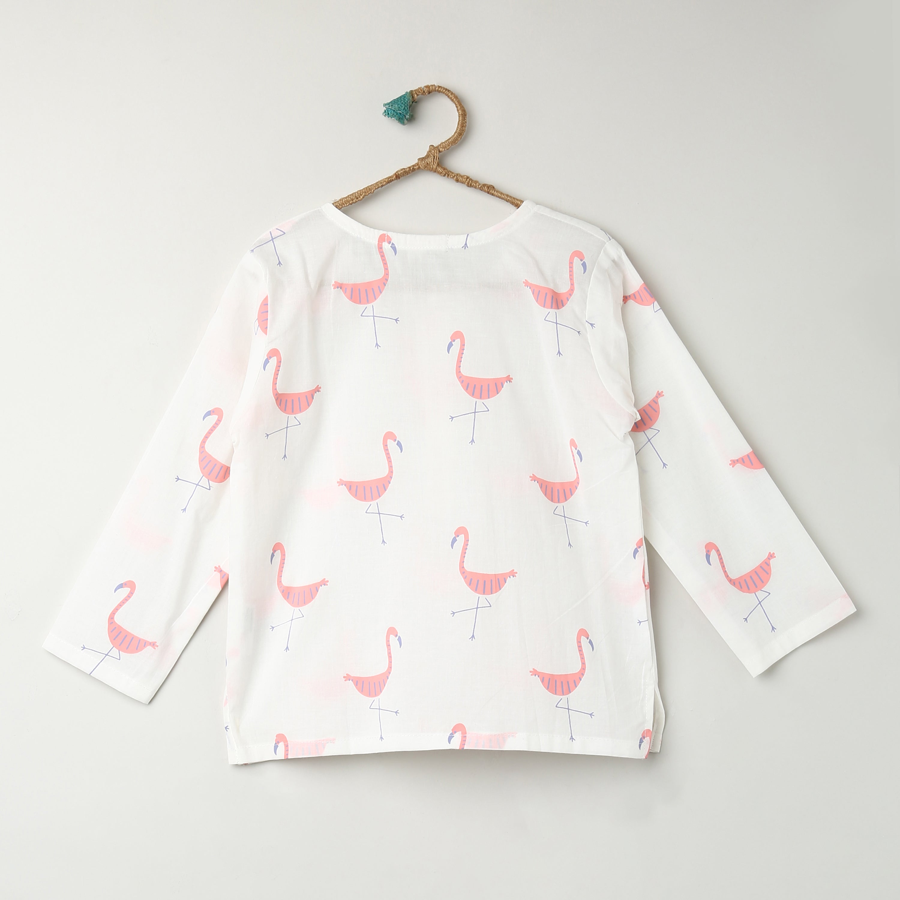 A Flamboyance of Flamingos' Kurta Pyjama Set