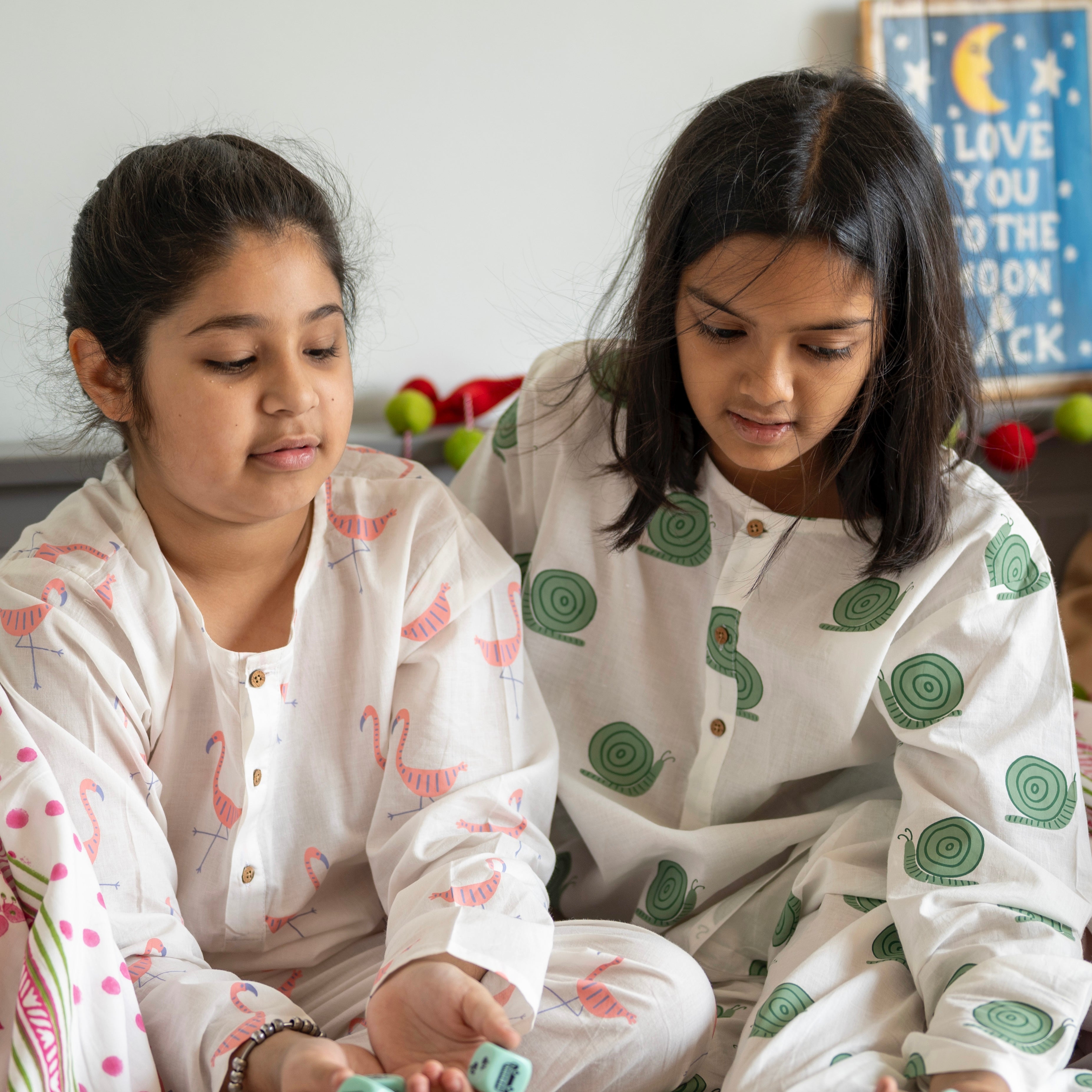A Flamboyance of Flamingos' Kurta Pyjama Set