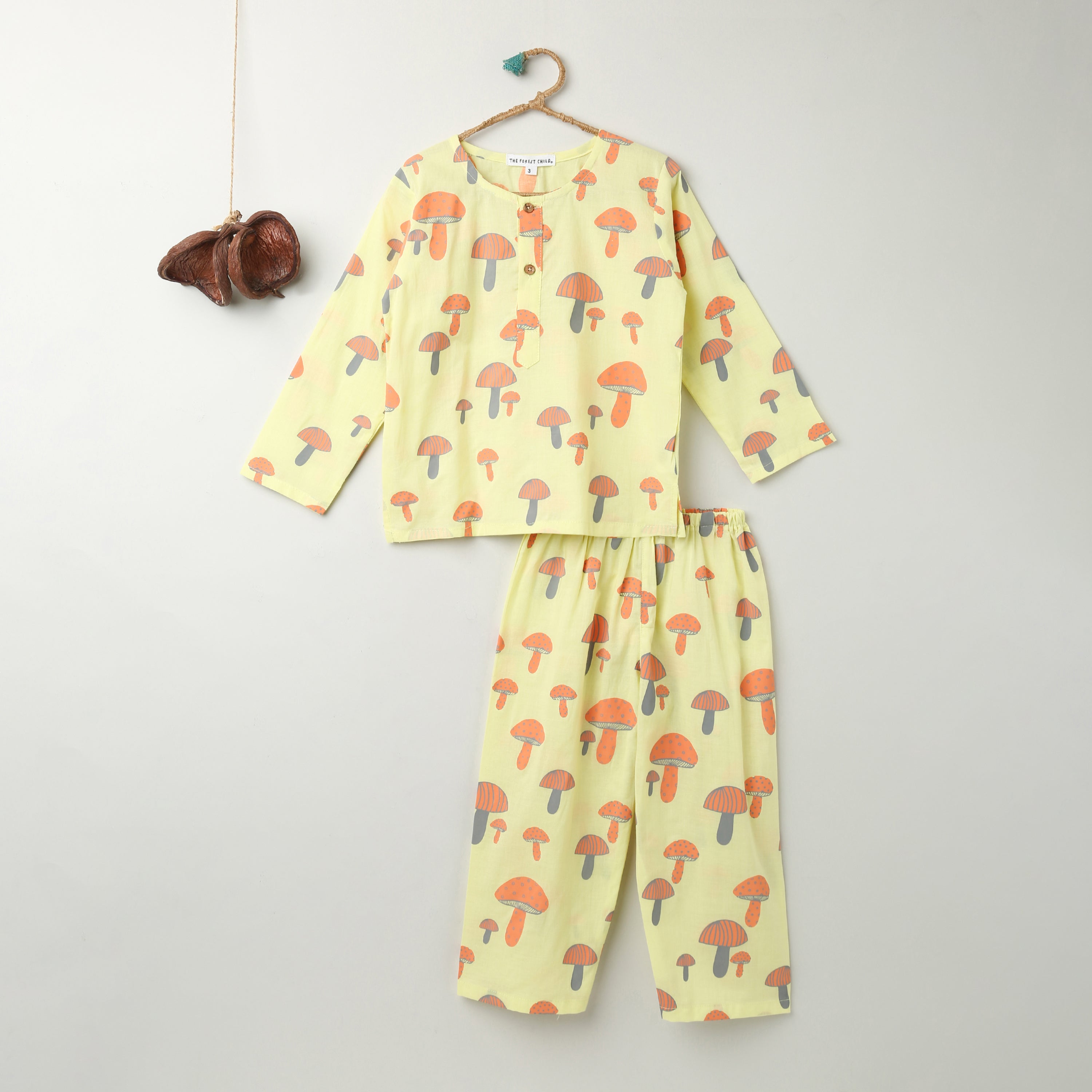 A Cluster of Mushrooms' Kurta Pyjama Set