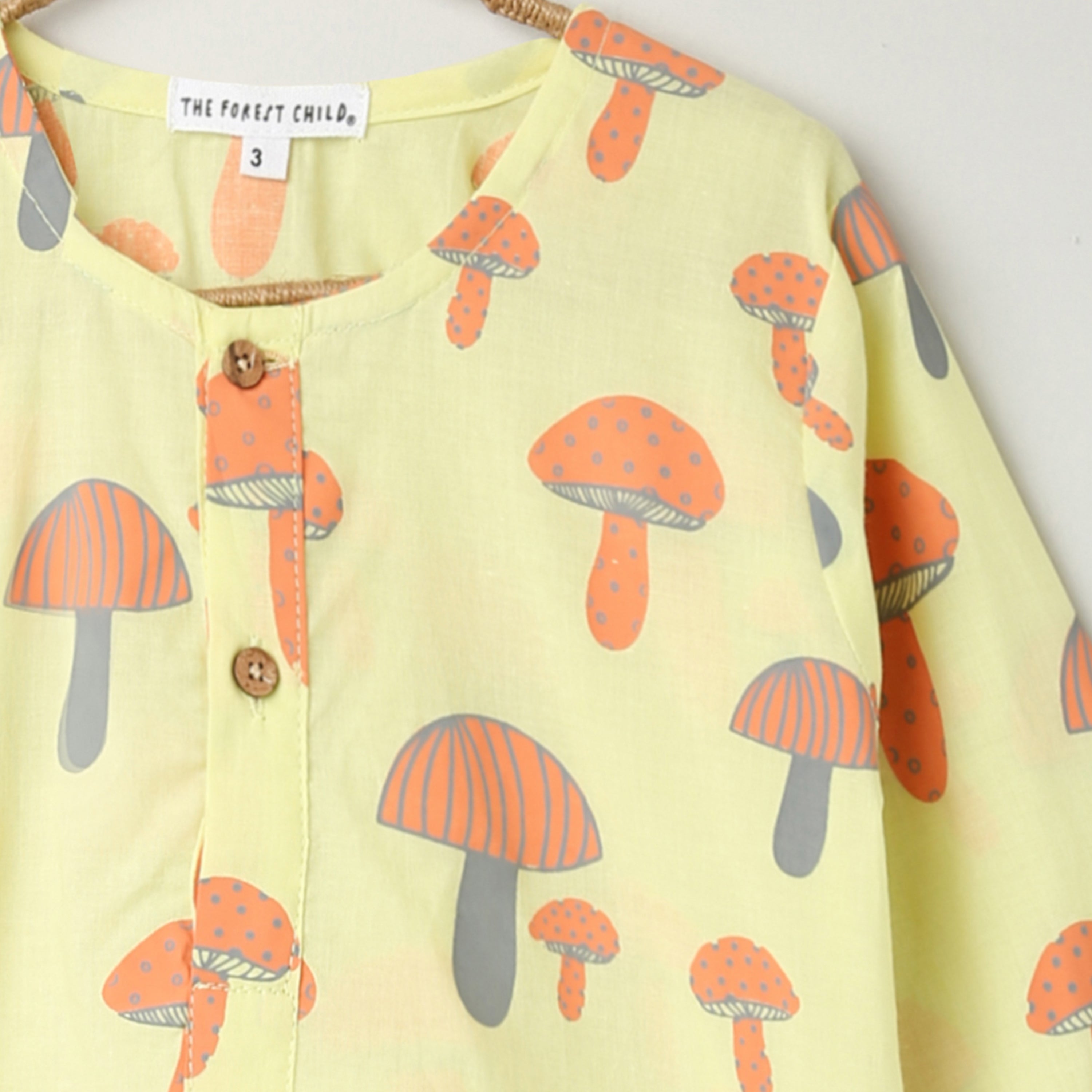A Cluster of Mushrooms' Kurta Pyjama Set