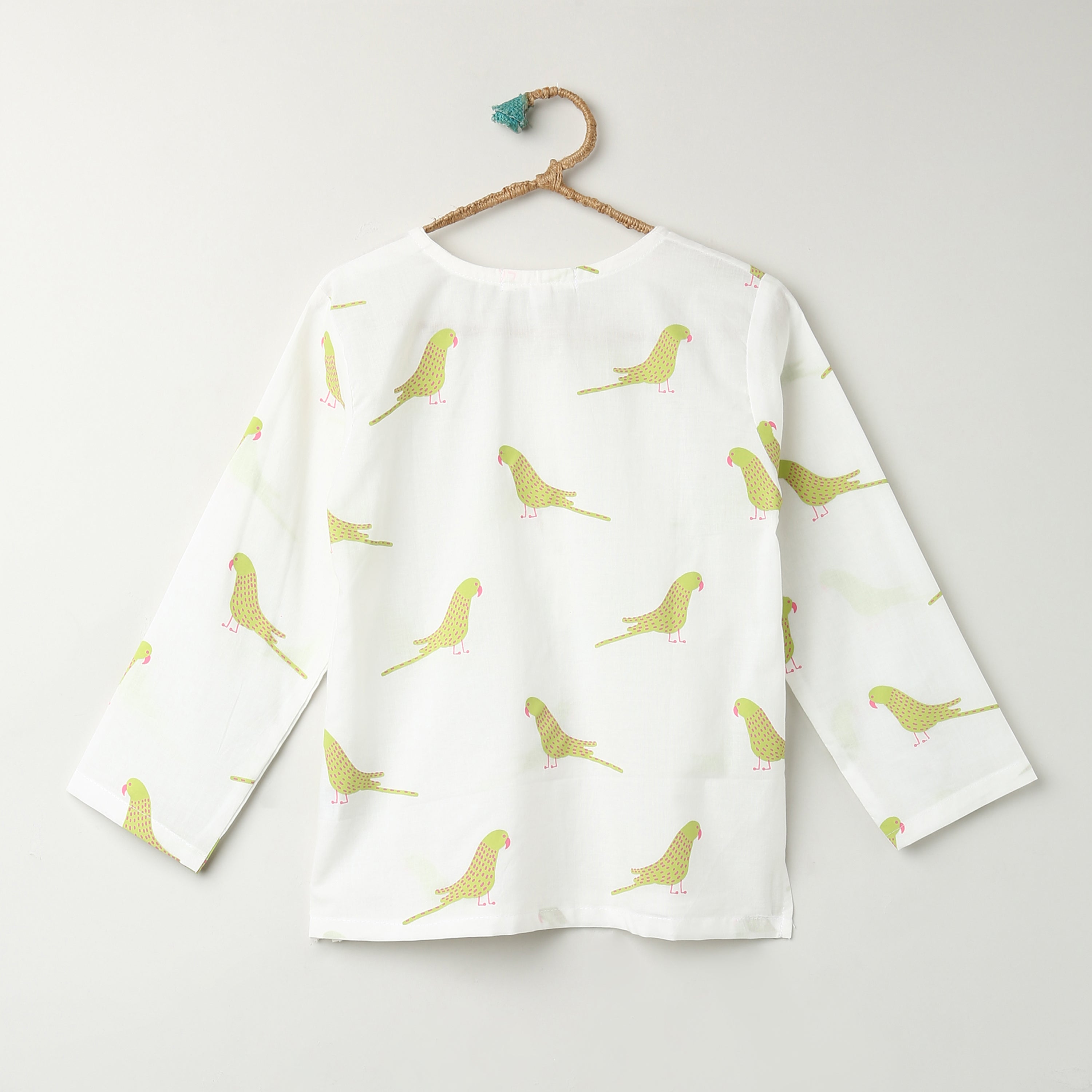 A Chatter of Parakeets' Kurta Pyjama Set