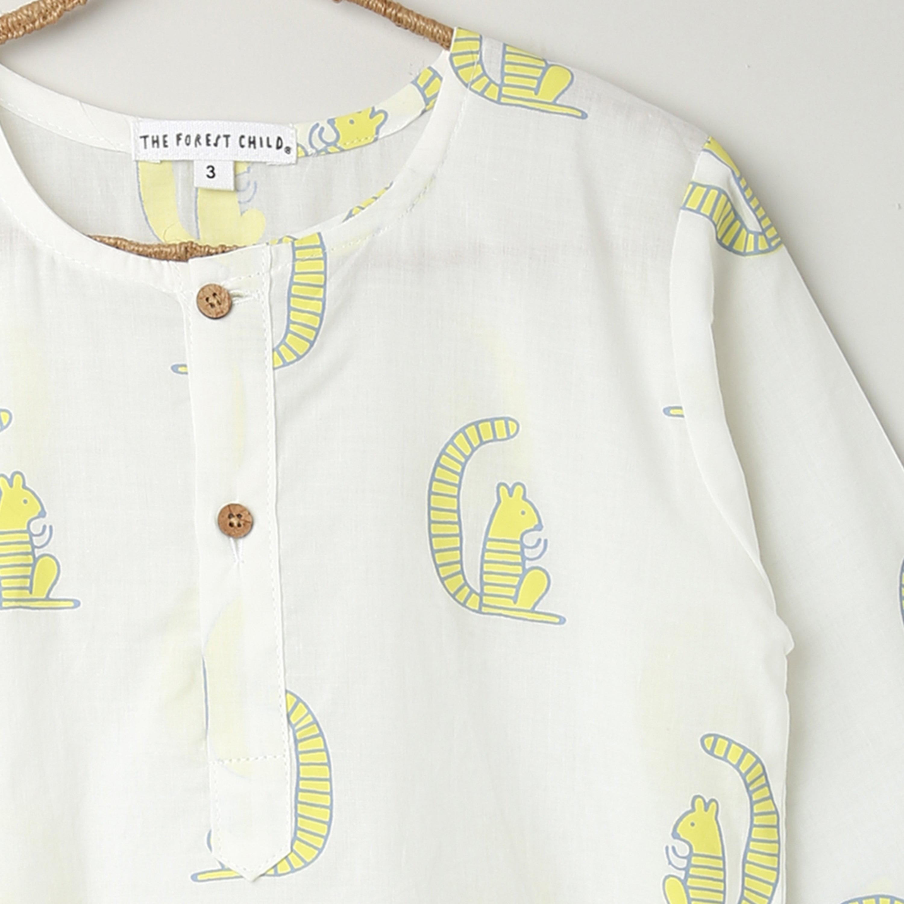 A Scurry of Squirrels' Kurta Pyjama Set
