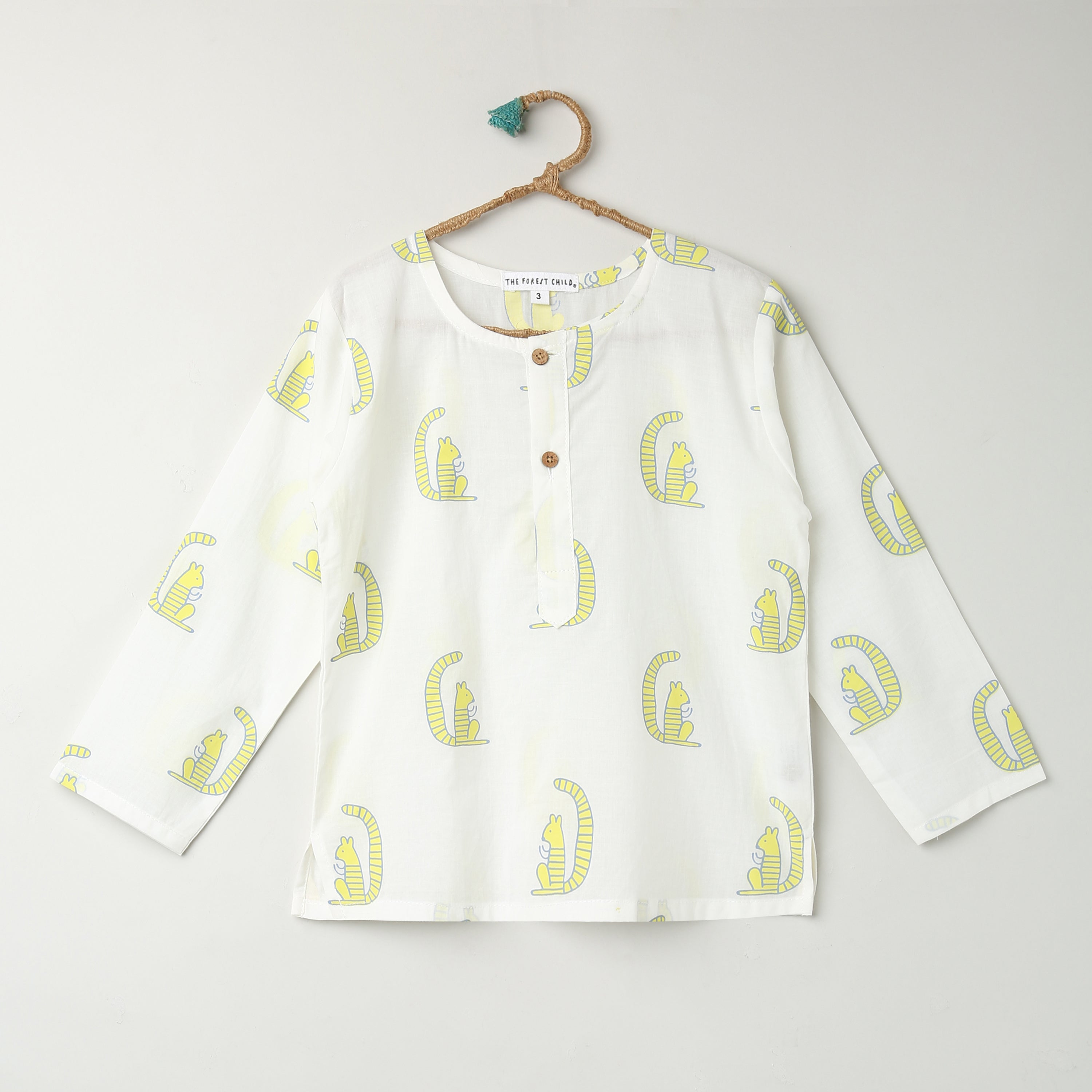 A Scurry of Squirrels' Kurta Pyjama Set