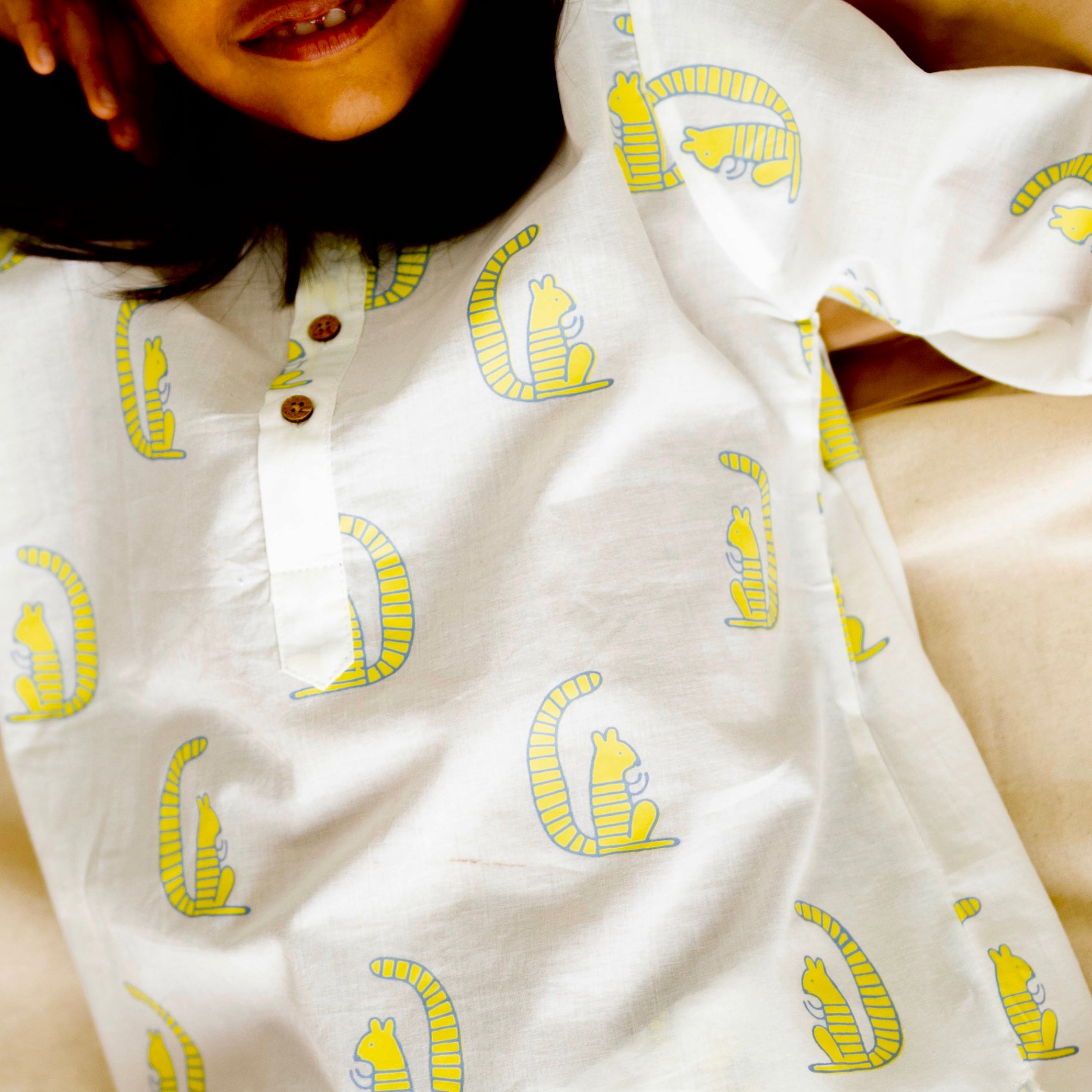 A Scurry of Squirrels' Kurta Pyjama Set