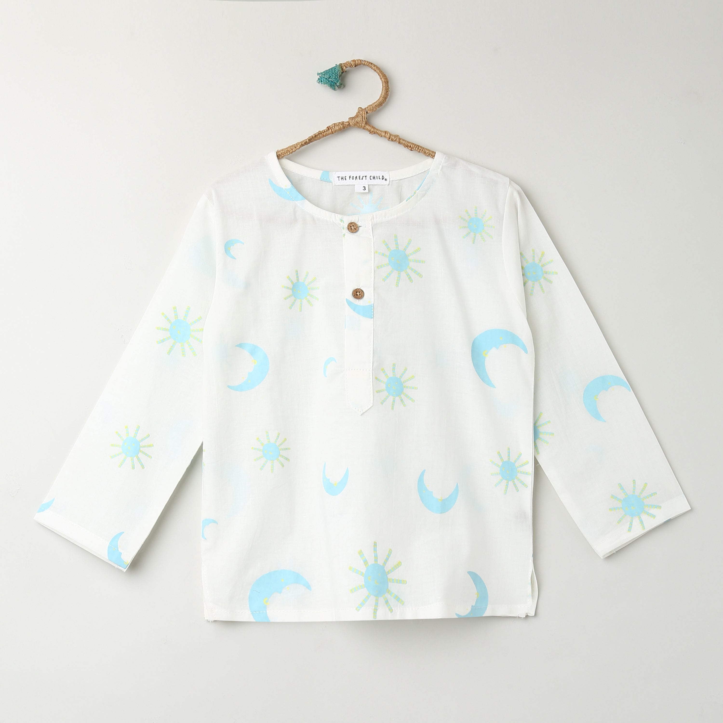 Sun and Moon' Kurta Pyjama Set