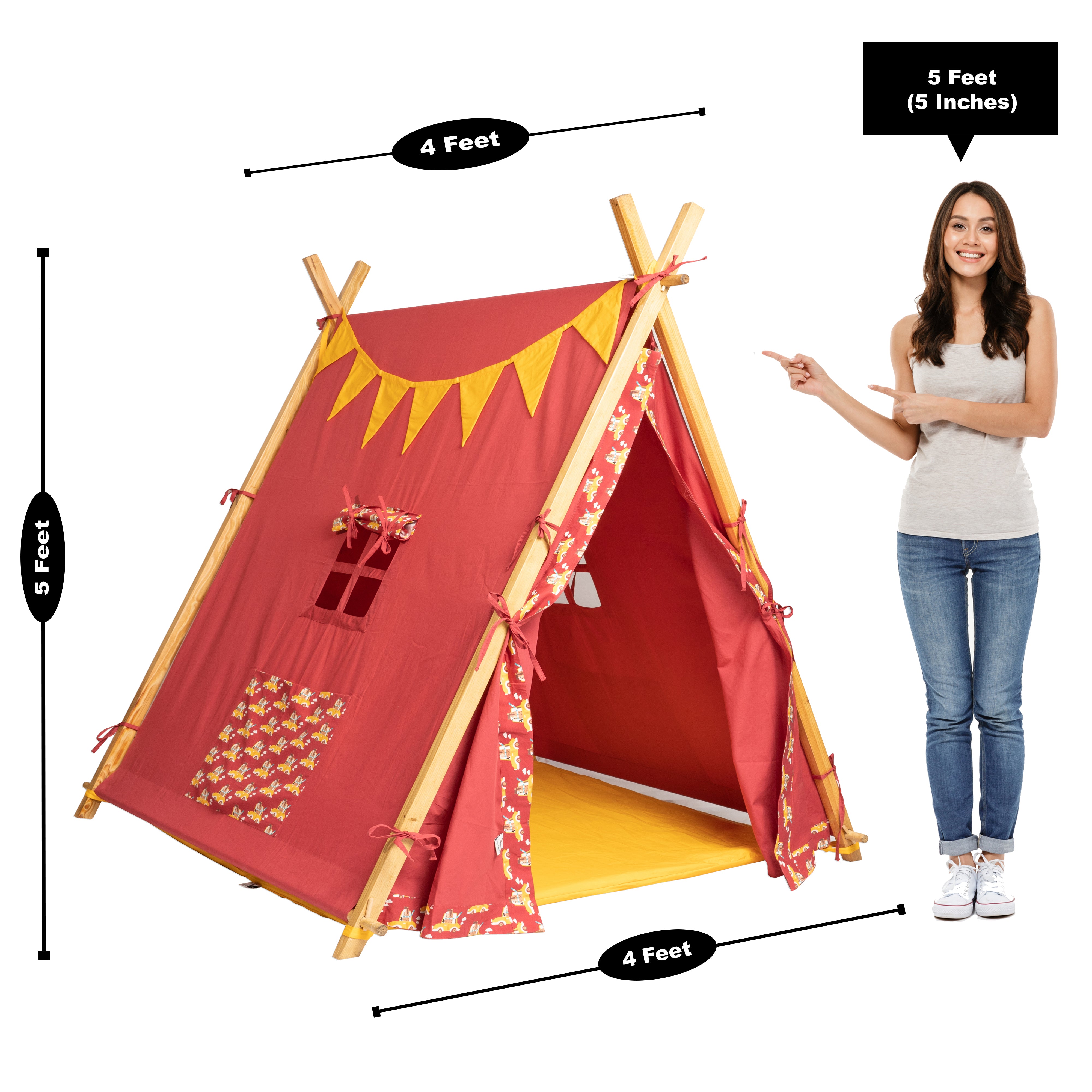 Play Tent - Bear Drive - Red