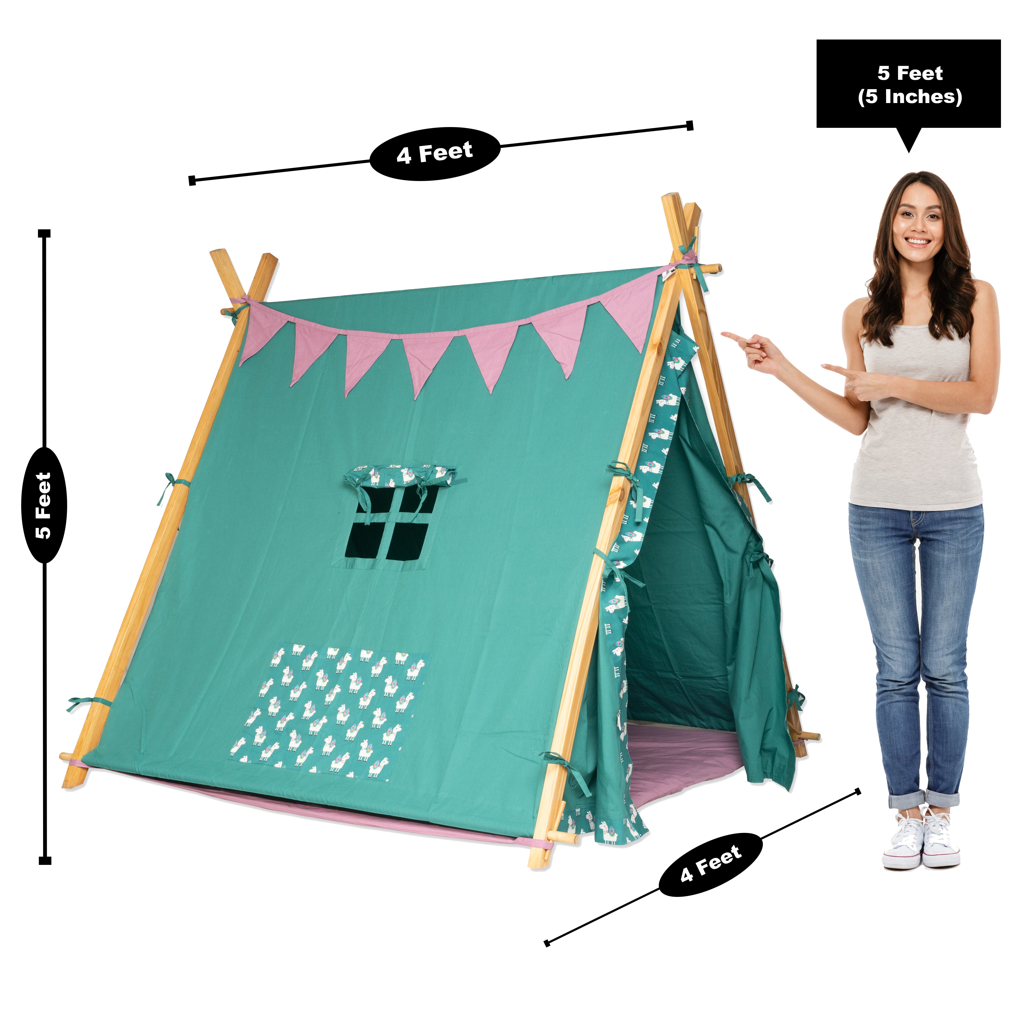 Play Tent - Lazy Lama - Green