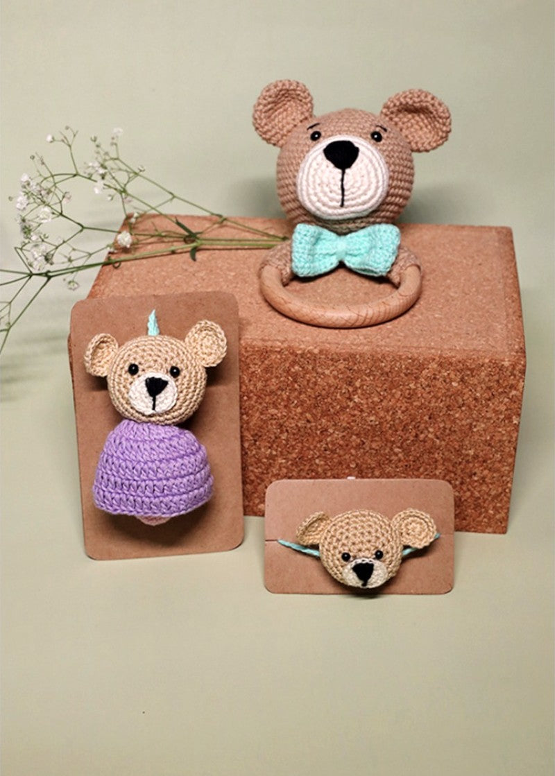 Teddy Hug handmade crochet rakhi by Haute By Hand – Raksha Bandhan keepsake India