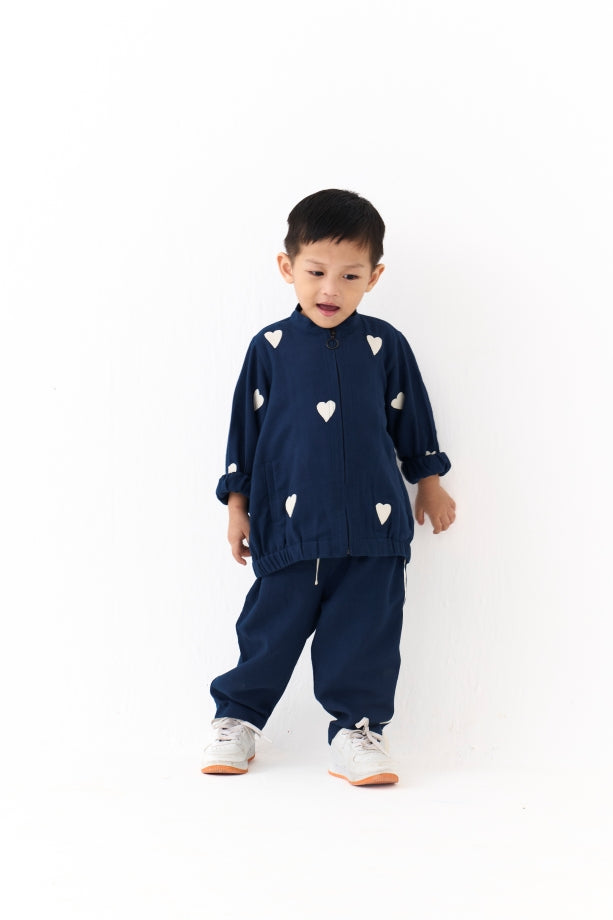 EMB. BOMBER JACKET CO-ORD